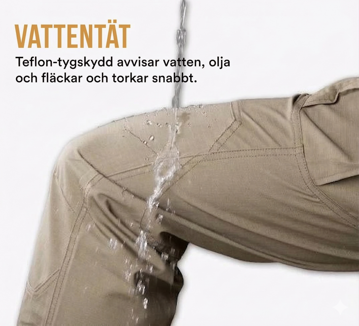 Slitstarka Outdoor-byxor i Ripstop-material
