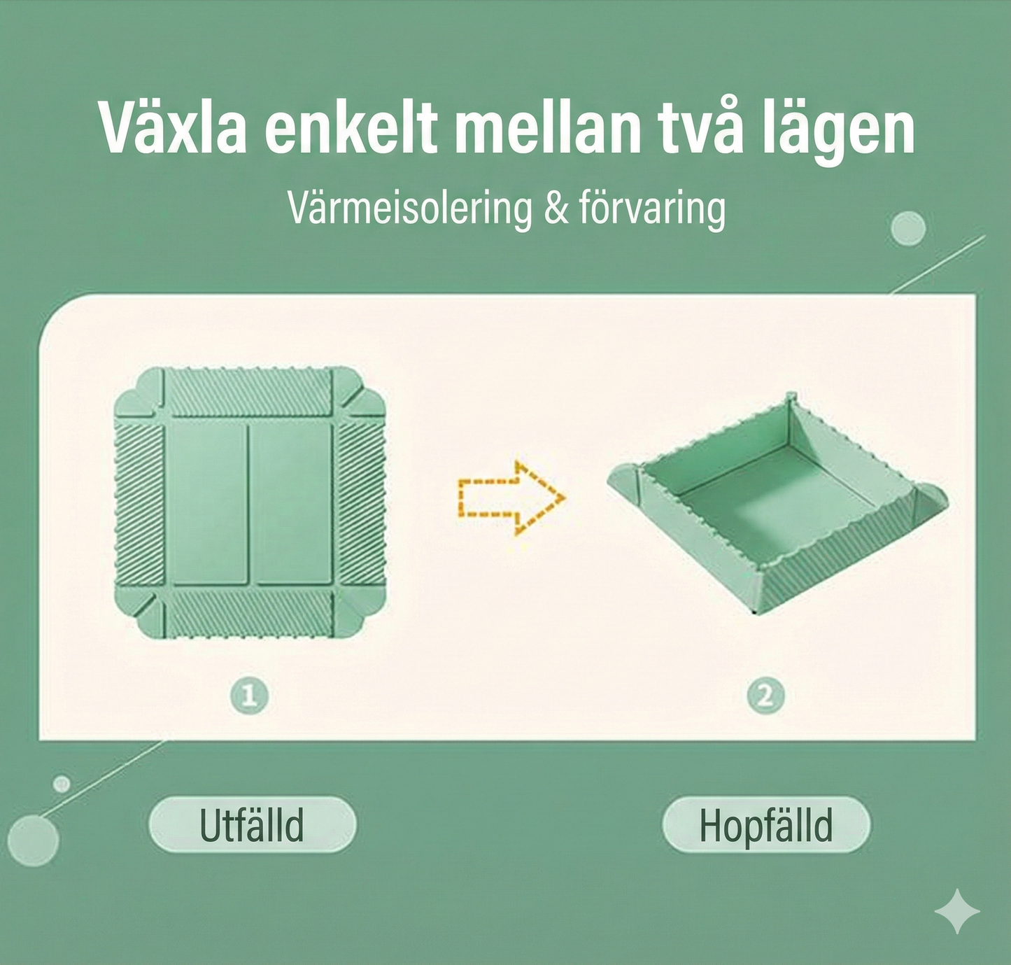 Vikbart Grytunderlägg i Silikon – Värmetåligt