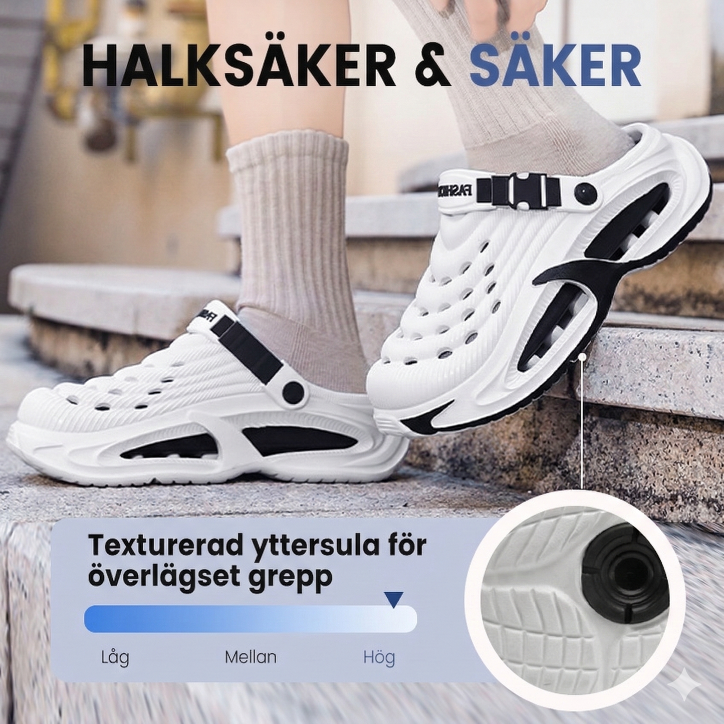 Mångsidiga Clogs med Stötdämpande Sula