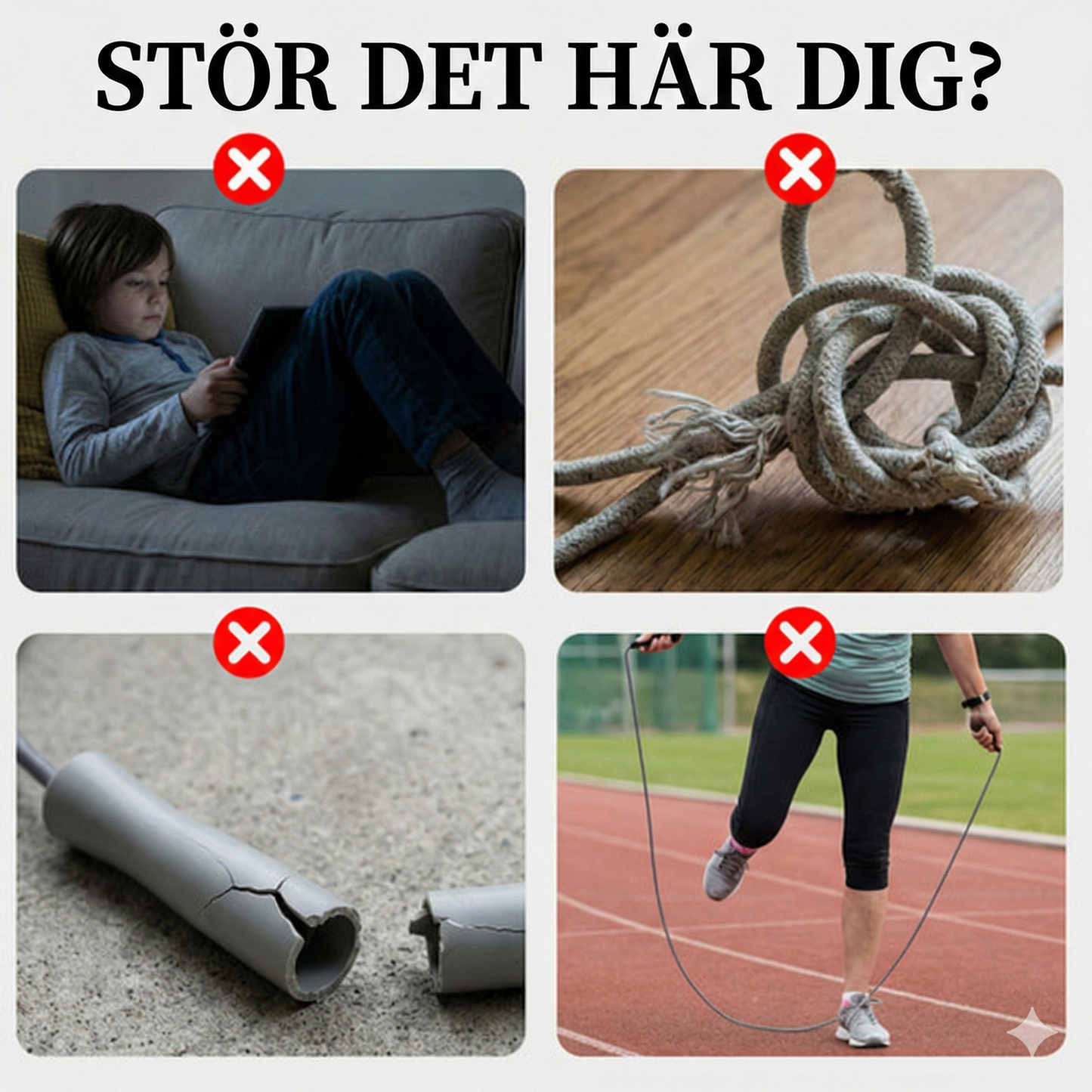 Lysande LED-Hopprep för Barn – Justerbar Längd & 3 Ljuslägen