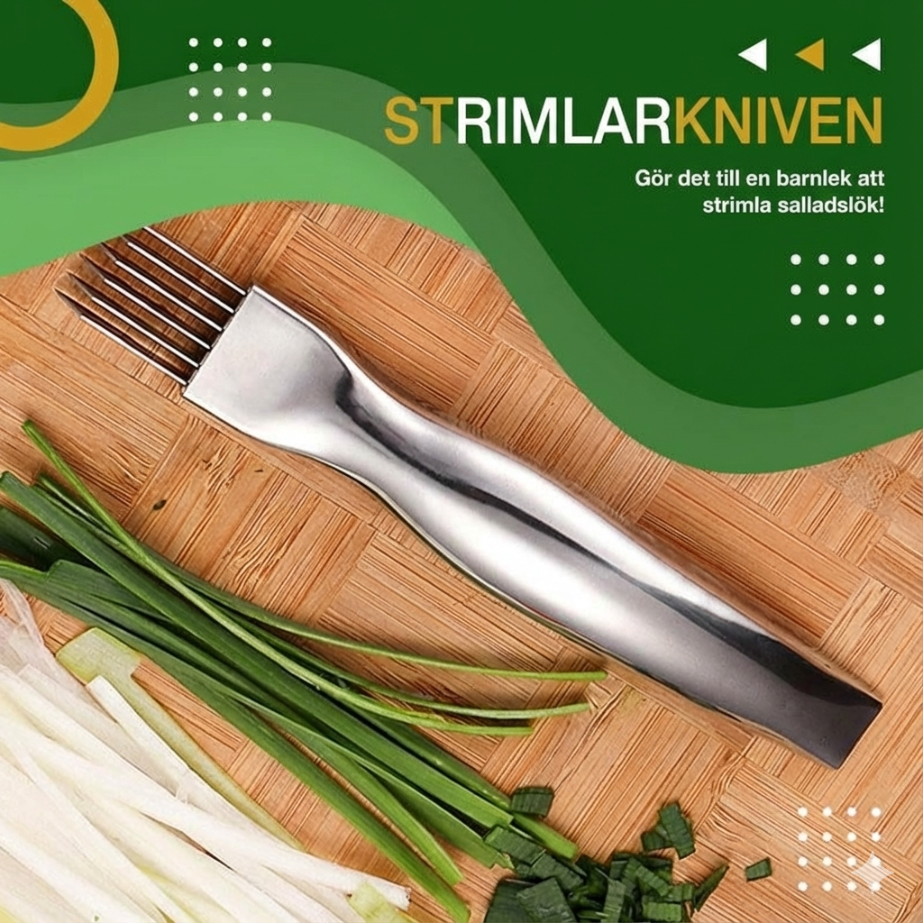 Rostfri Strimlare för Salladslök