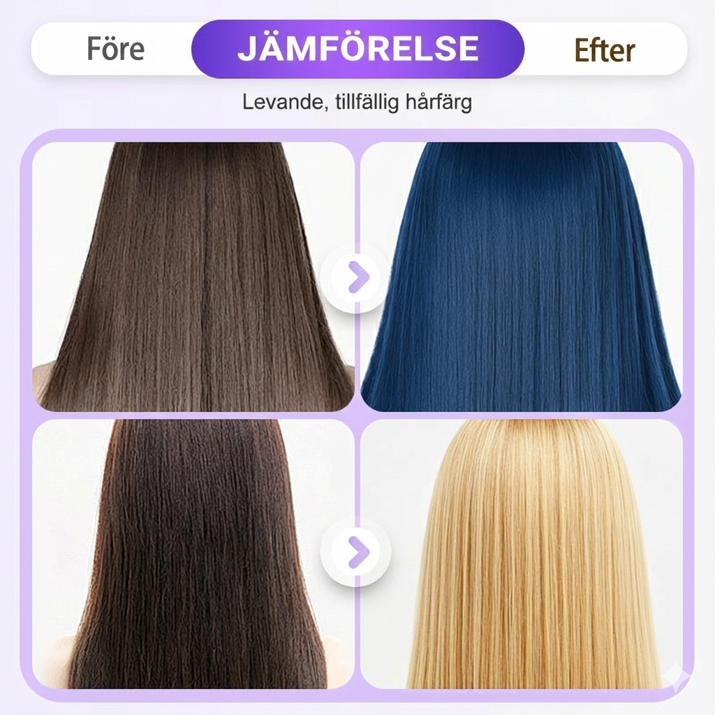Tillfälligt Färgande Hårvax för Styling