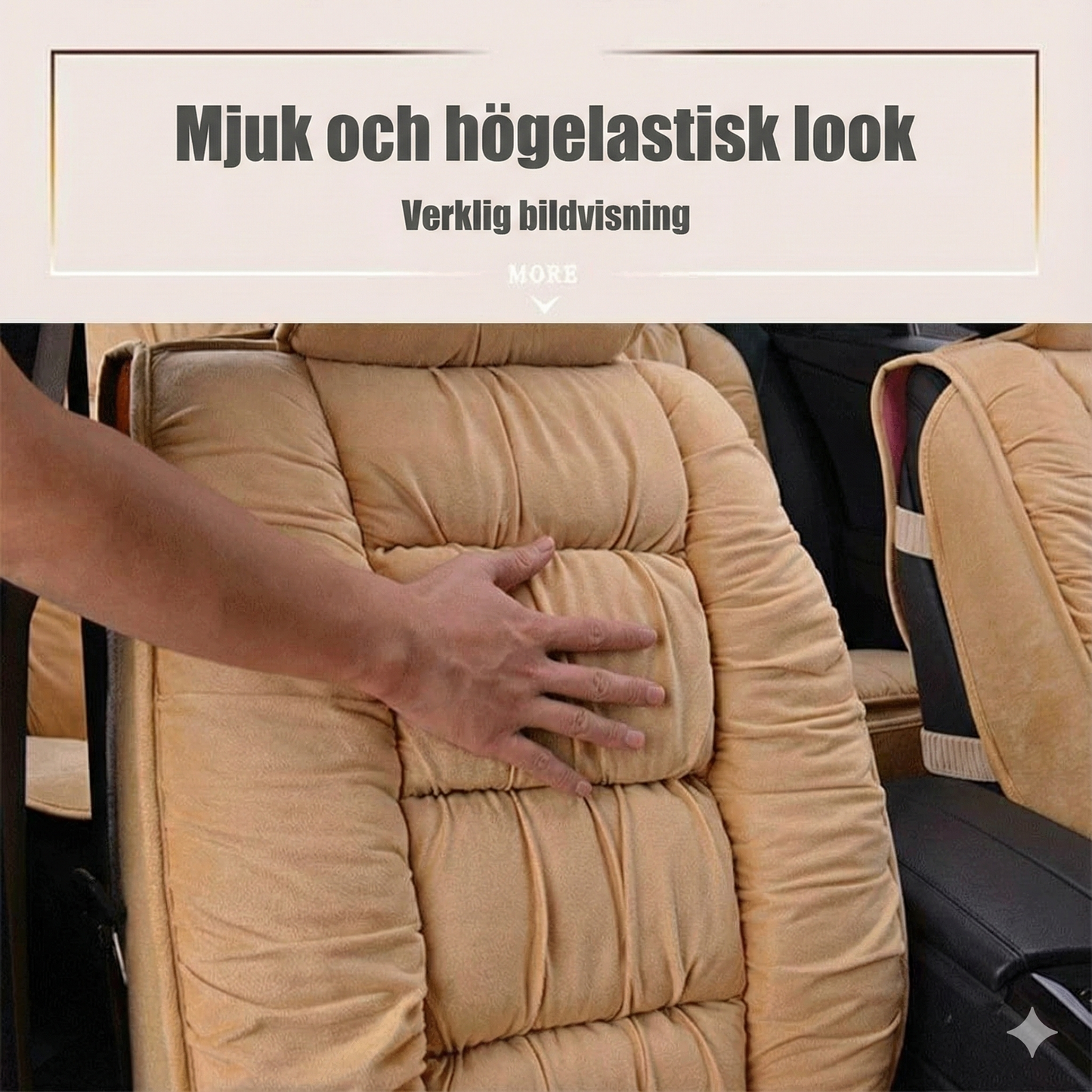 Isolerande Sätesöverdrag i Mjuk Plysch