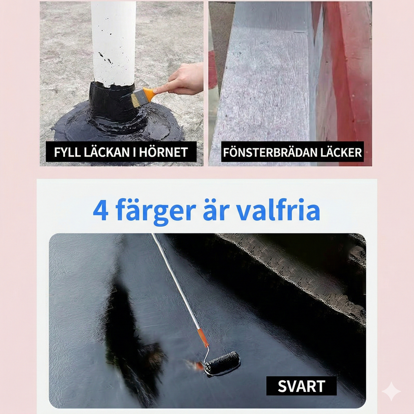 Vattentät Täckmassa med Hög Sprickbeständighet
