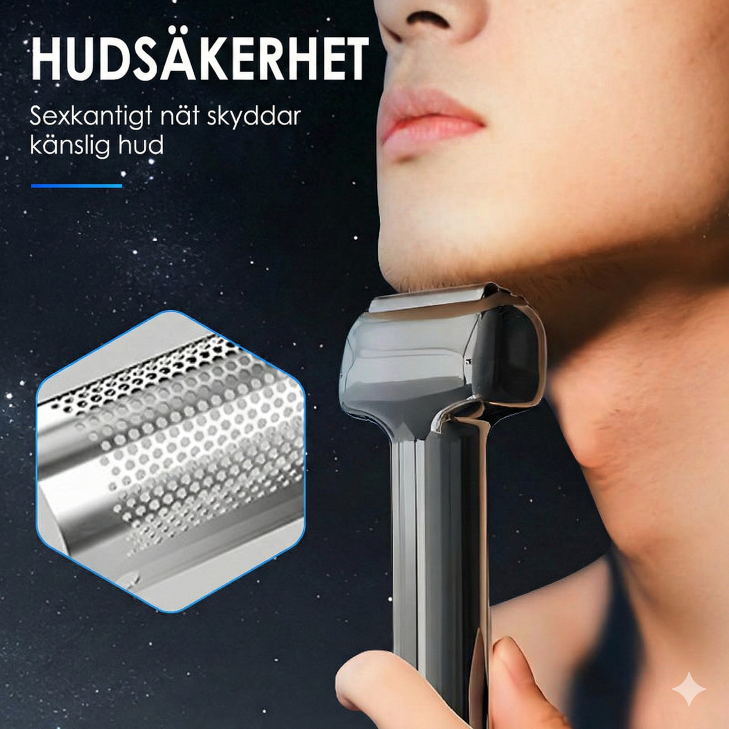 Elektrisk Rakapparat för Män med 3D-Huvud