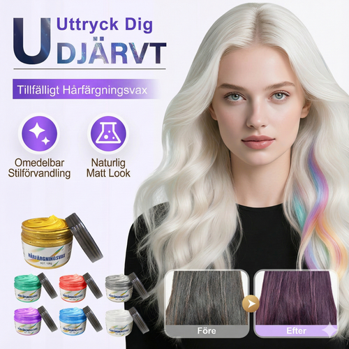 Tillfälligt Färgande Hårvax för Styling
