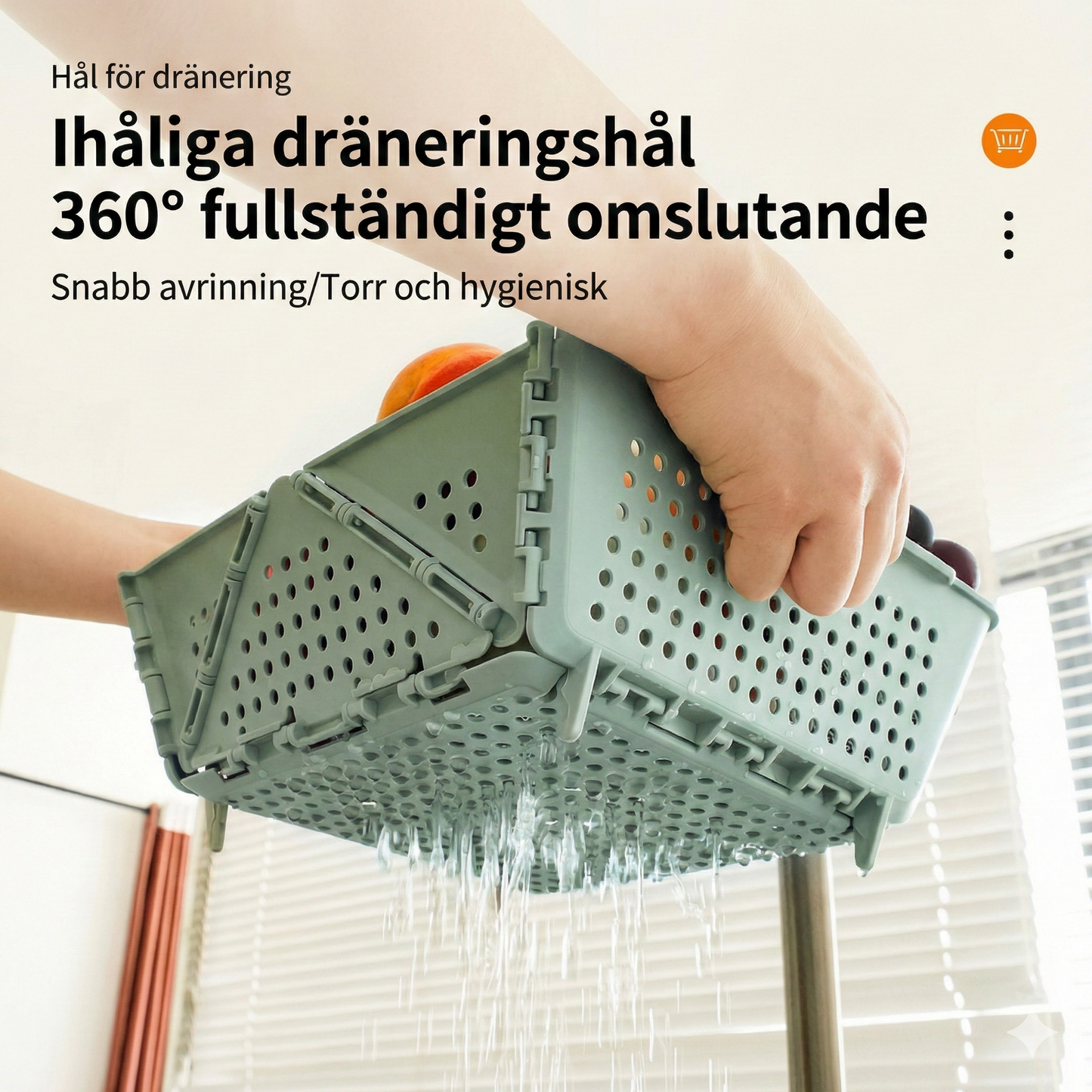 Hopfällbar Förvaringskorg för Kök och Hem