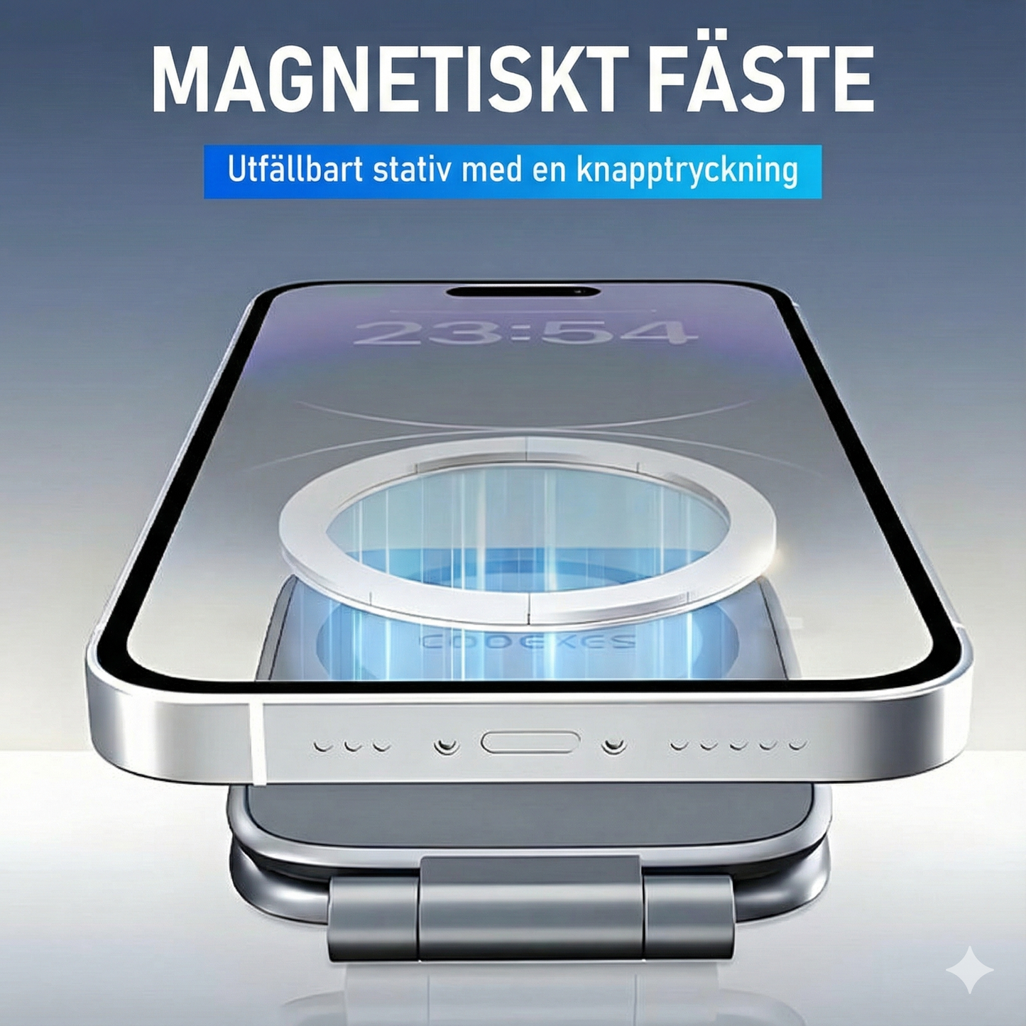 Magnetisk Bilhållare för Mobil med 270° Rotation & Antivibration