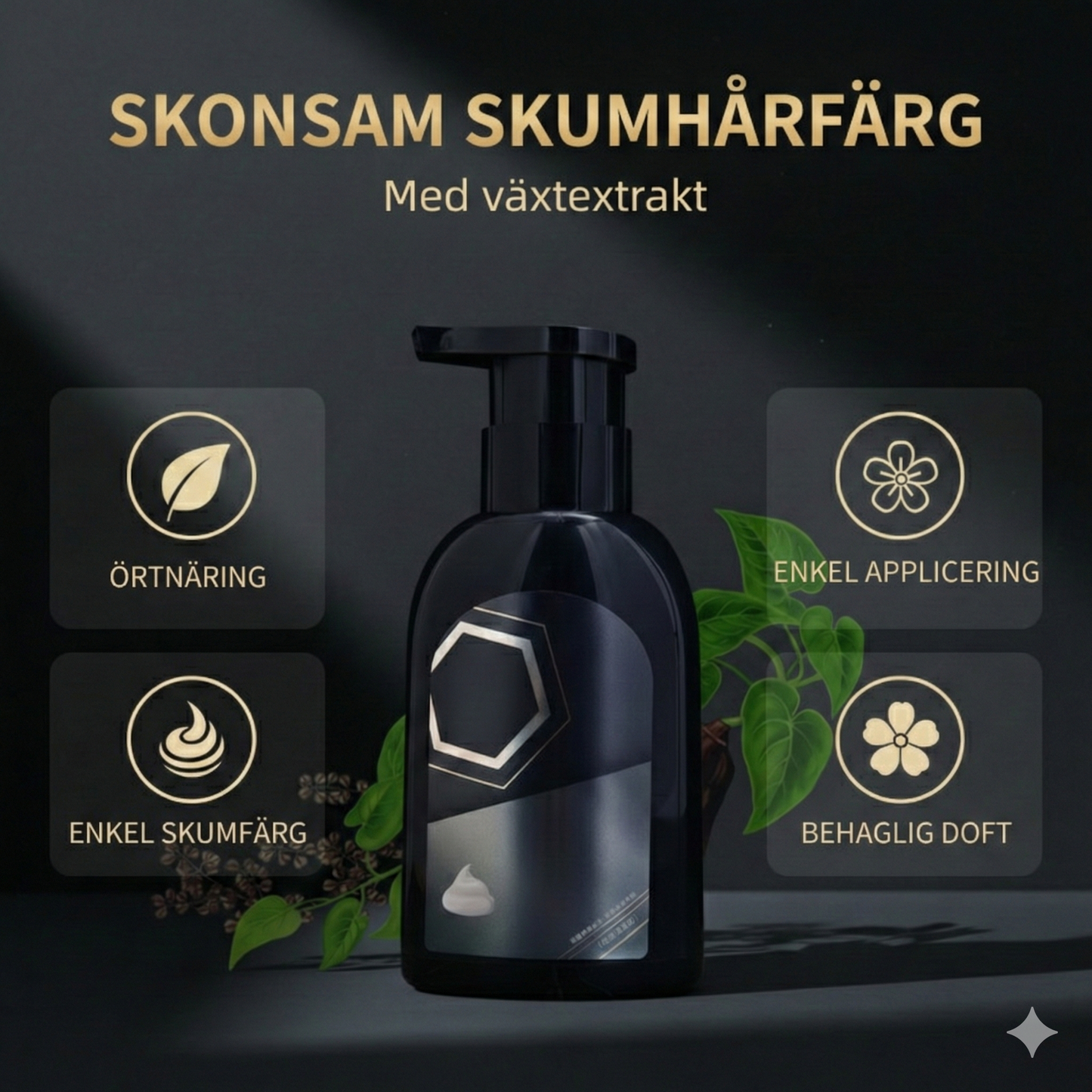 Skonsam Skumfärg med Naturliga Växtextrakt