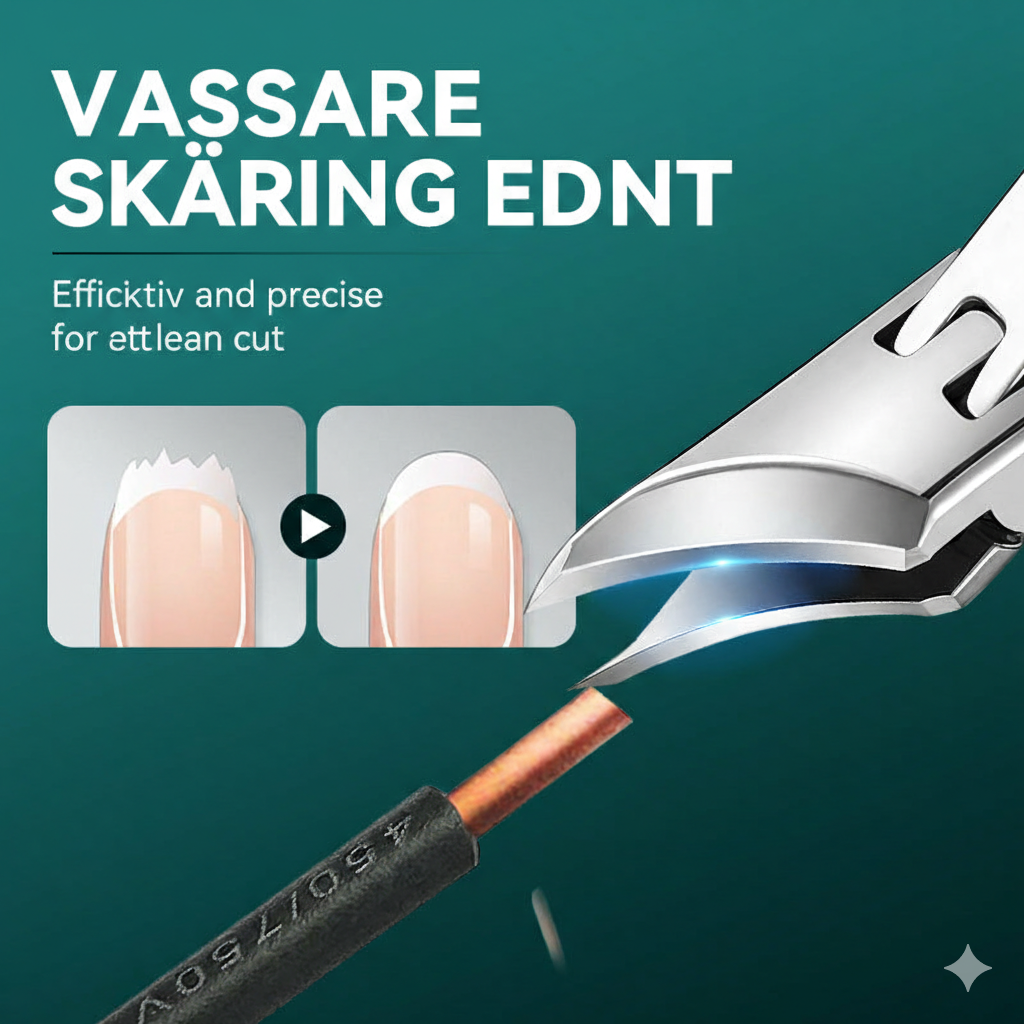 Vinklad Nagelklippare med Stor Öppning