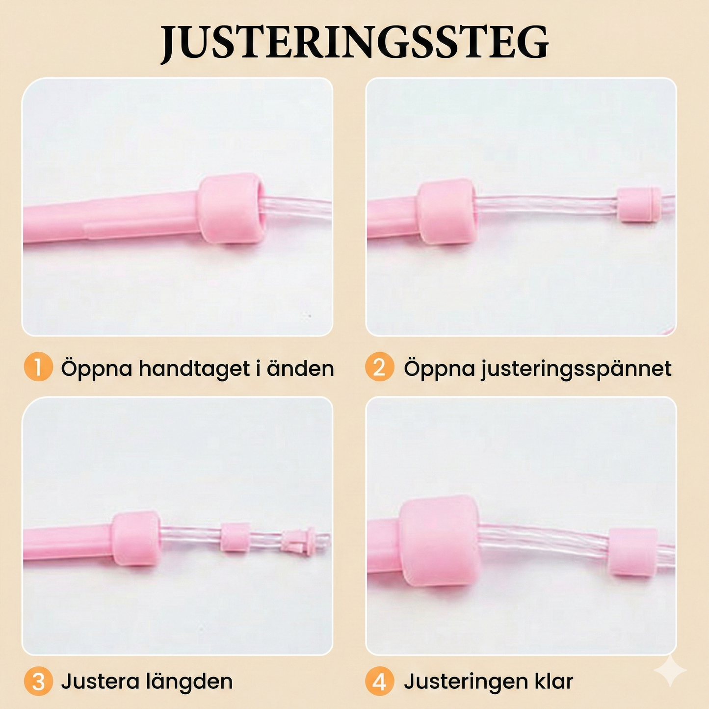 Lysande LED-Hopprep för Barn – Justerbar Längd & 3 Ljuslägen
