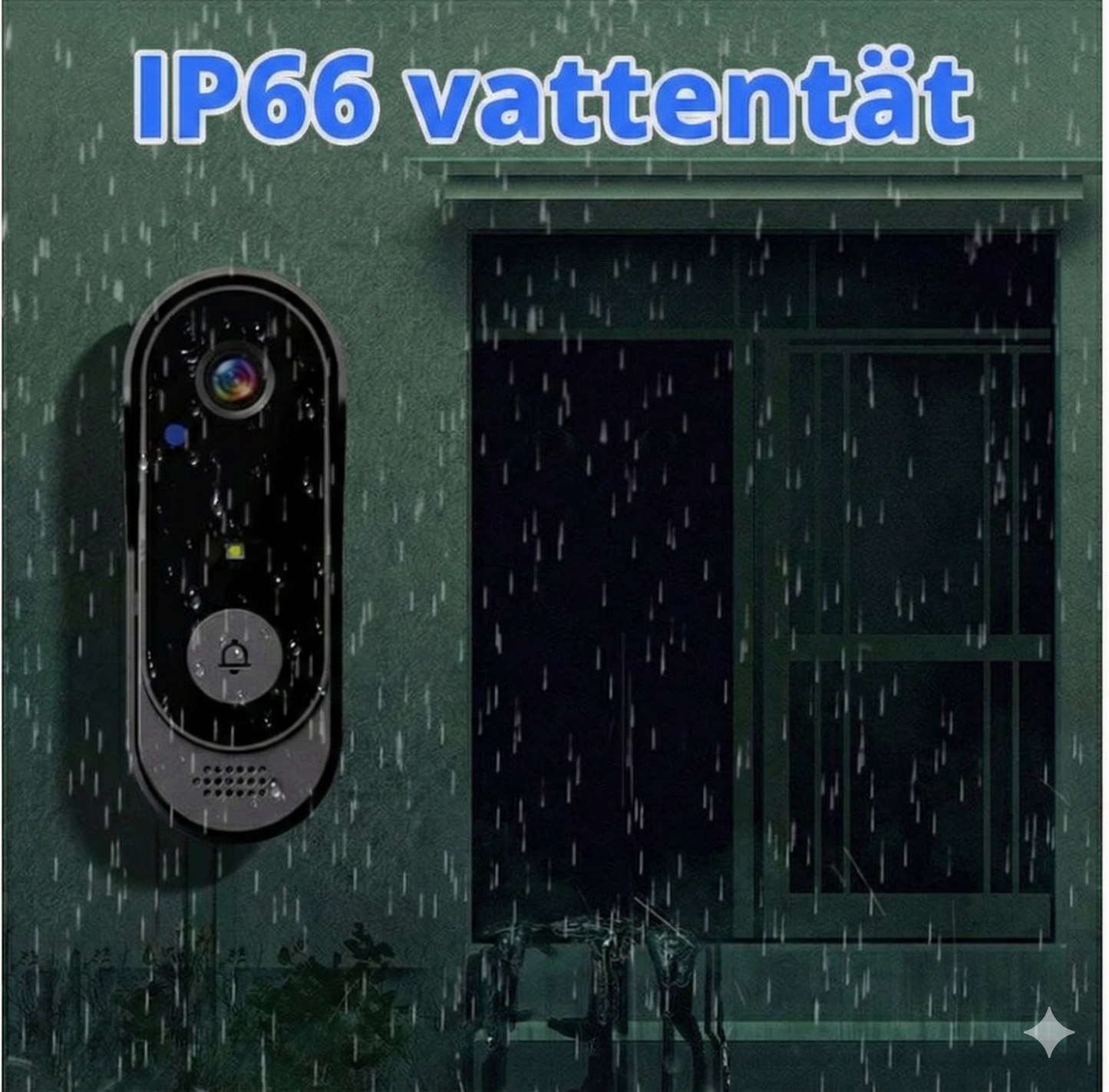 Trådlös Video-dörrklocka med 4,3" Skärm