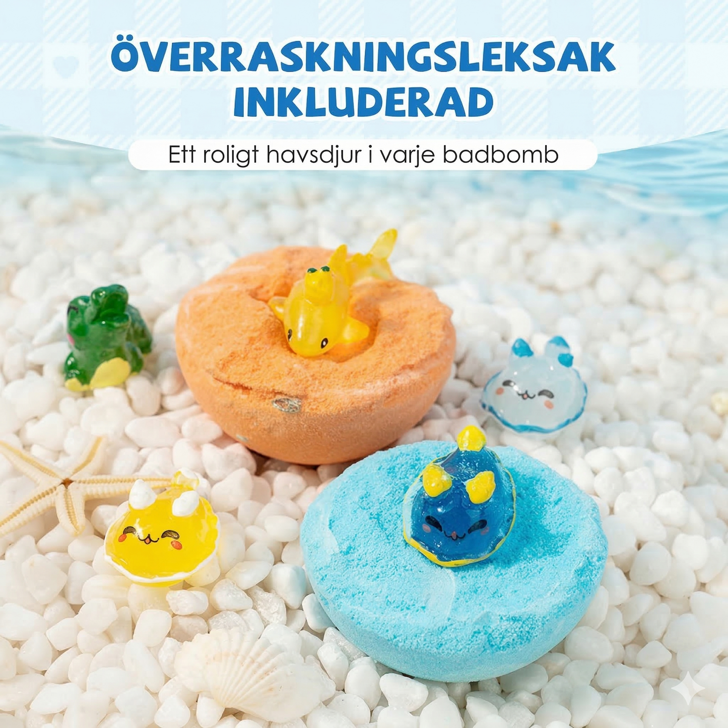 Spa-kit med Brusande Badbomber och Havsdjur