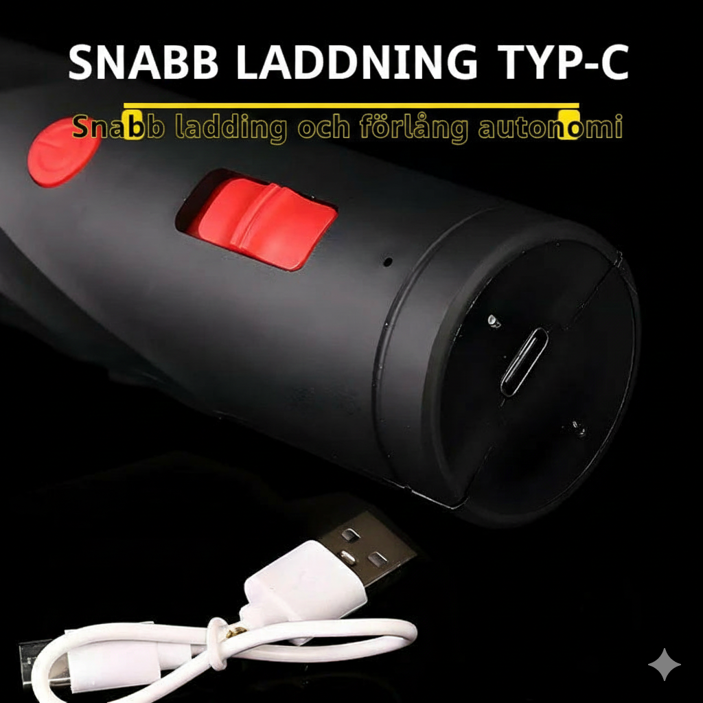 Hybrid Elskruvmejsel med 12 Bits