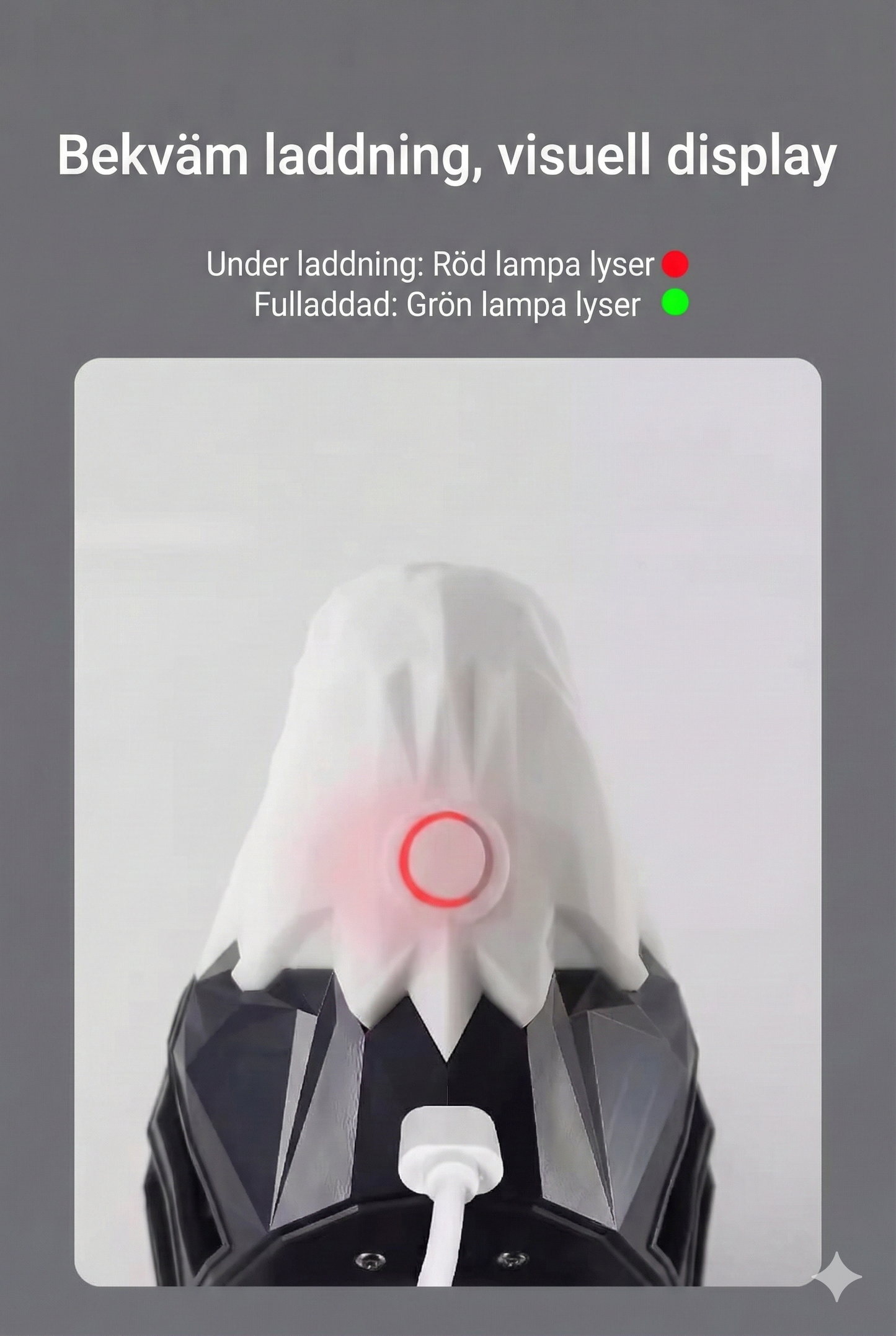 Dekorativ LED-Vägglampa med Fjärrkontroll