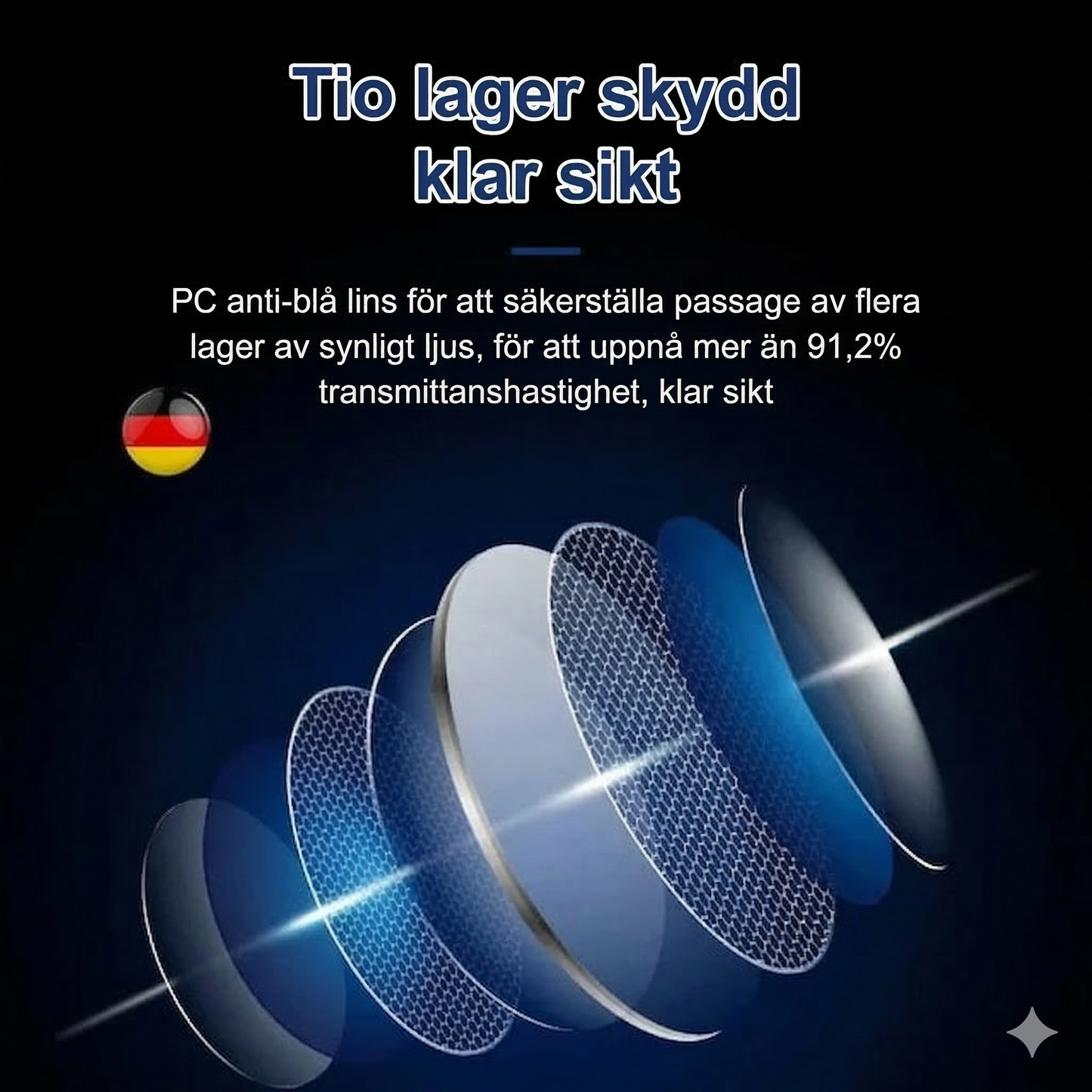 Multifokala Läsglasögon med Automatisk Styrka