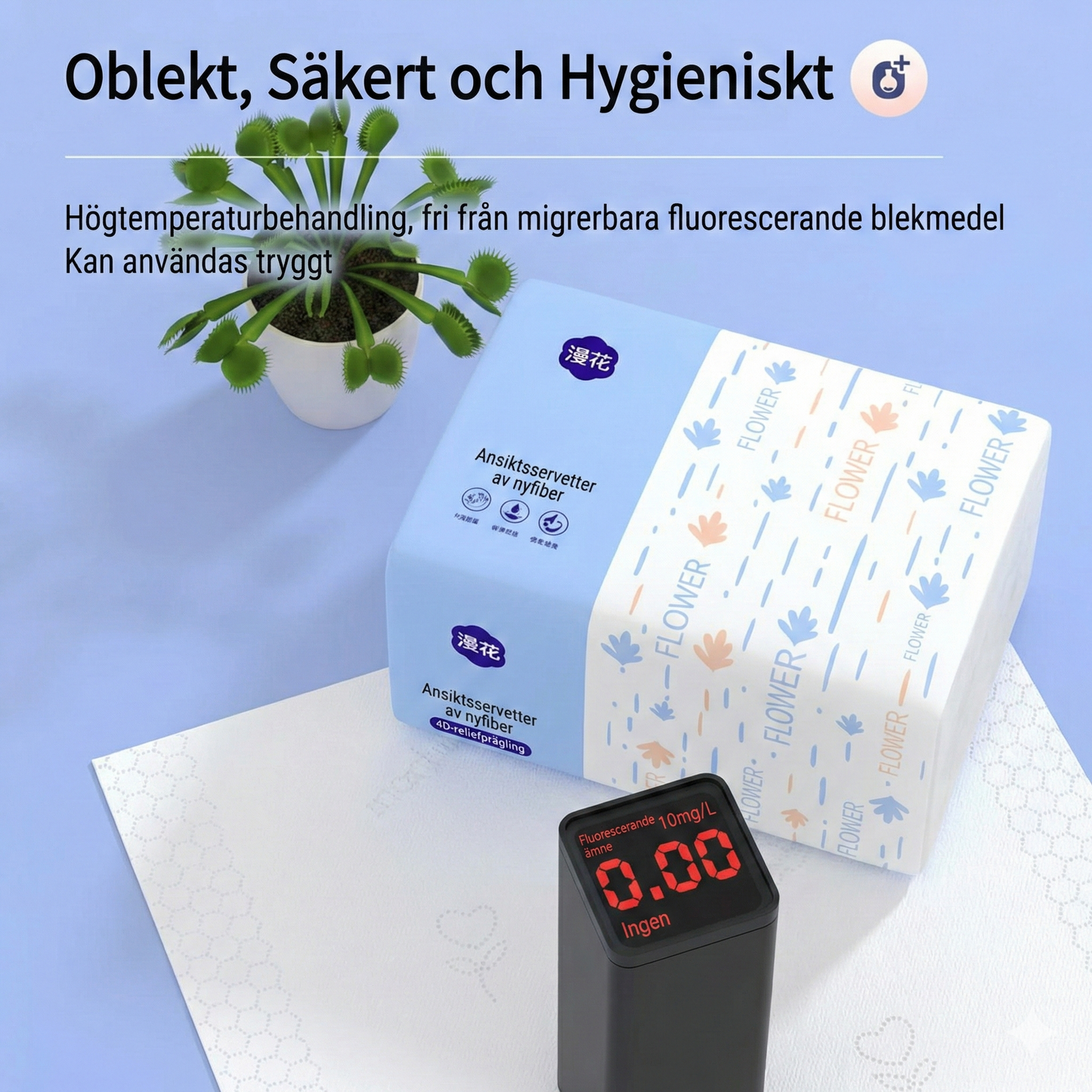 Slitstarka Hushålls- & Ansiktsservetter – 4 Lager Mjukhet
