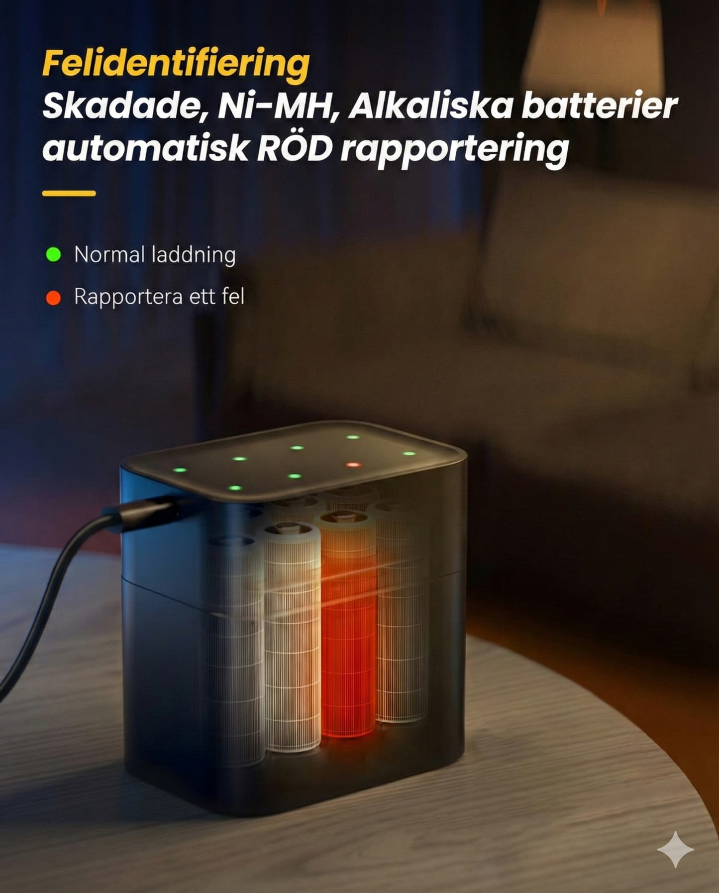 Litiumjonbatteri med Integrerat Laddningsfodral – Portabelt och Säkert, Överbelastningsskydd för Nödsituationer och Camping