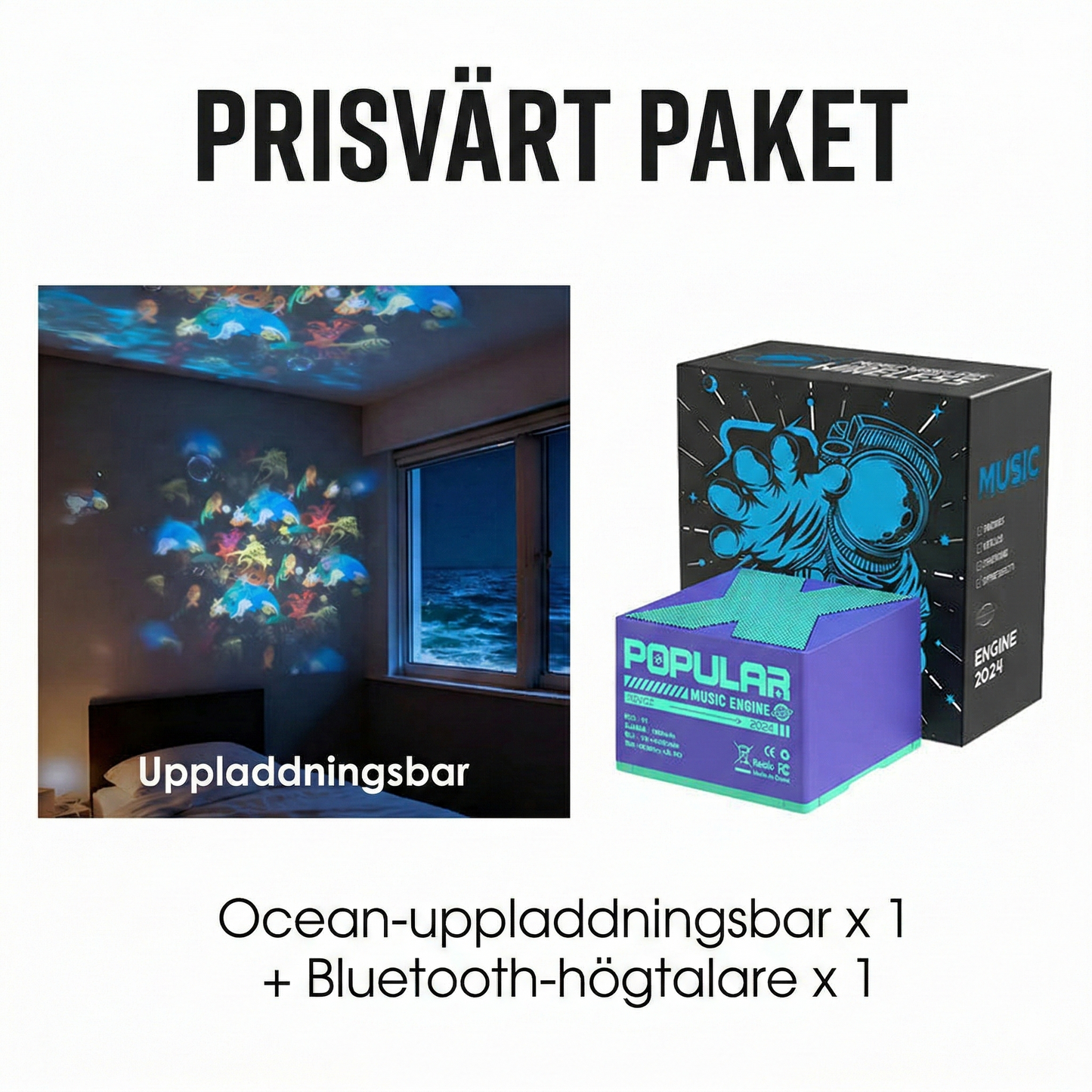 Stämningsfull Havsprojektor för Vägg och Tak