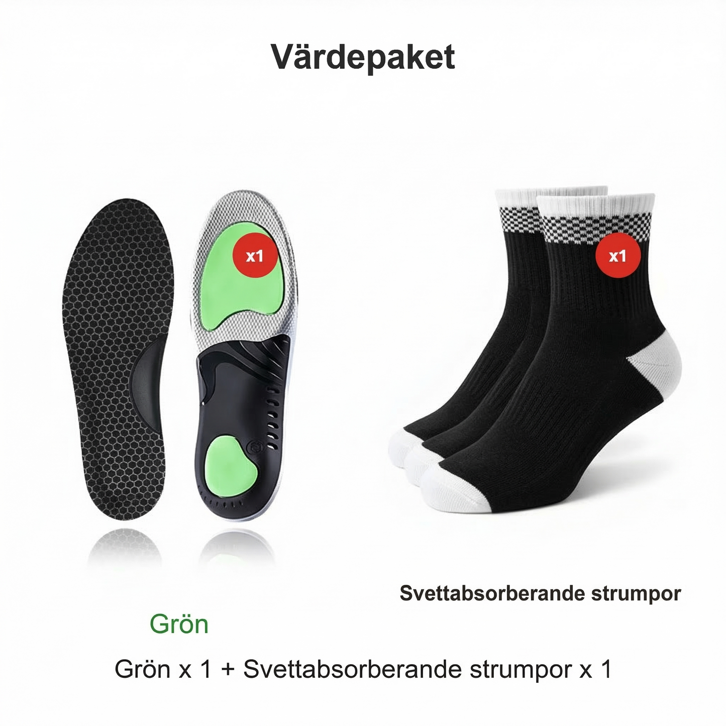 Sportinlägg med Vridstyvt TPU-skal och Hålfotsstöd