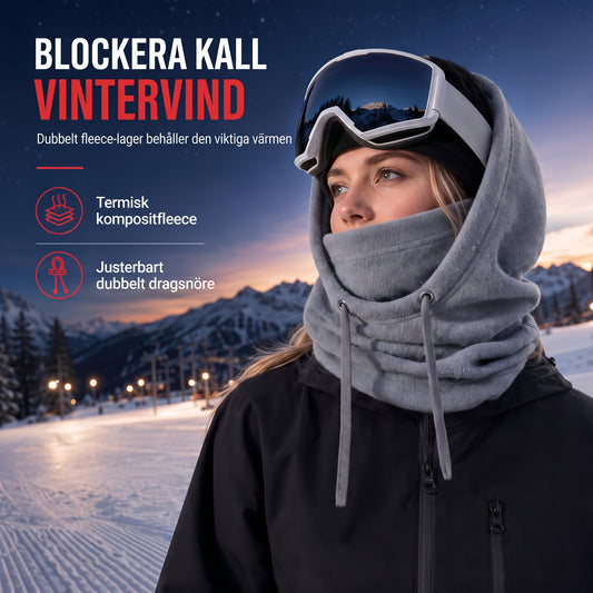 Fleecebalaclava i dubbla lager – Varm, ventilerande och justerbar för vinteraktiviteter