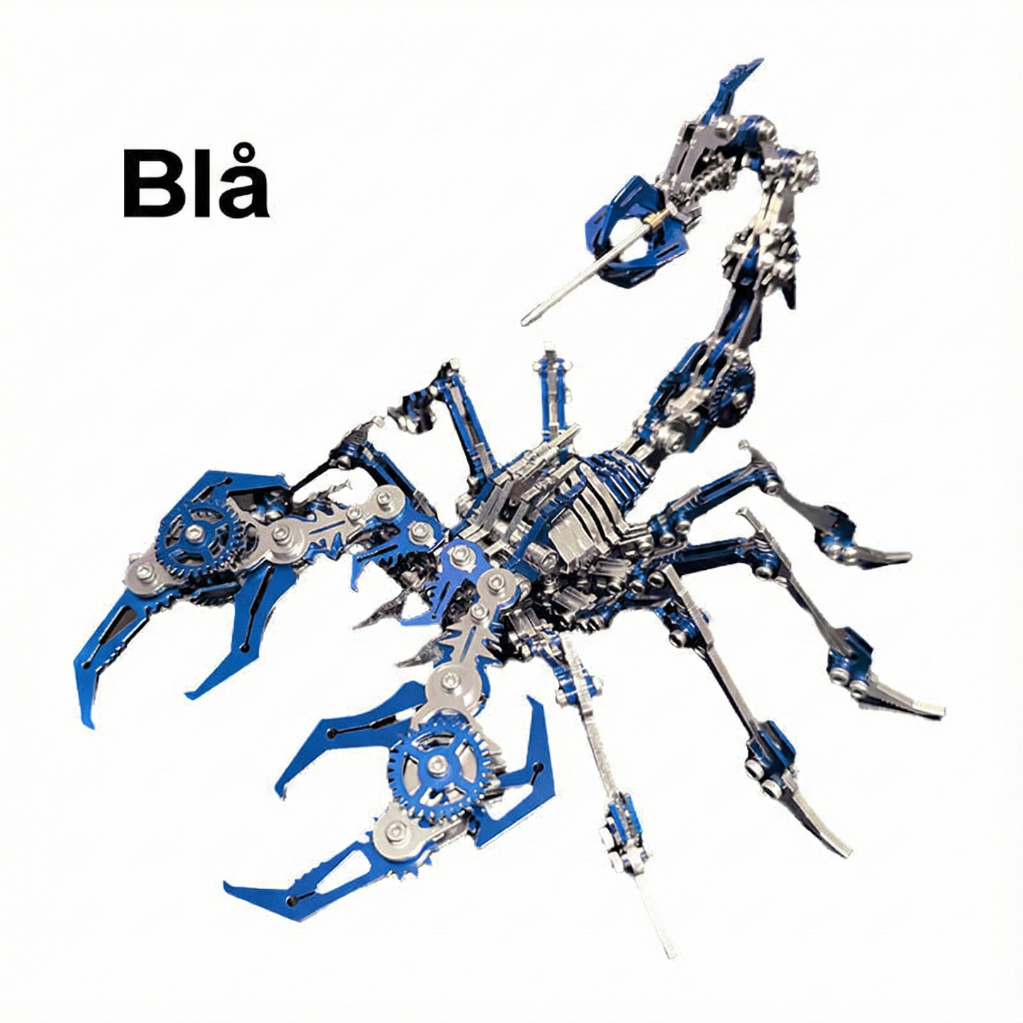 3D Metallpussel Skorpion – Detaljerad Byggmodell i Metall
