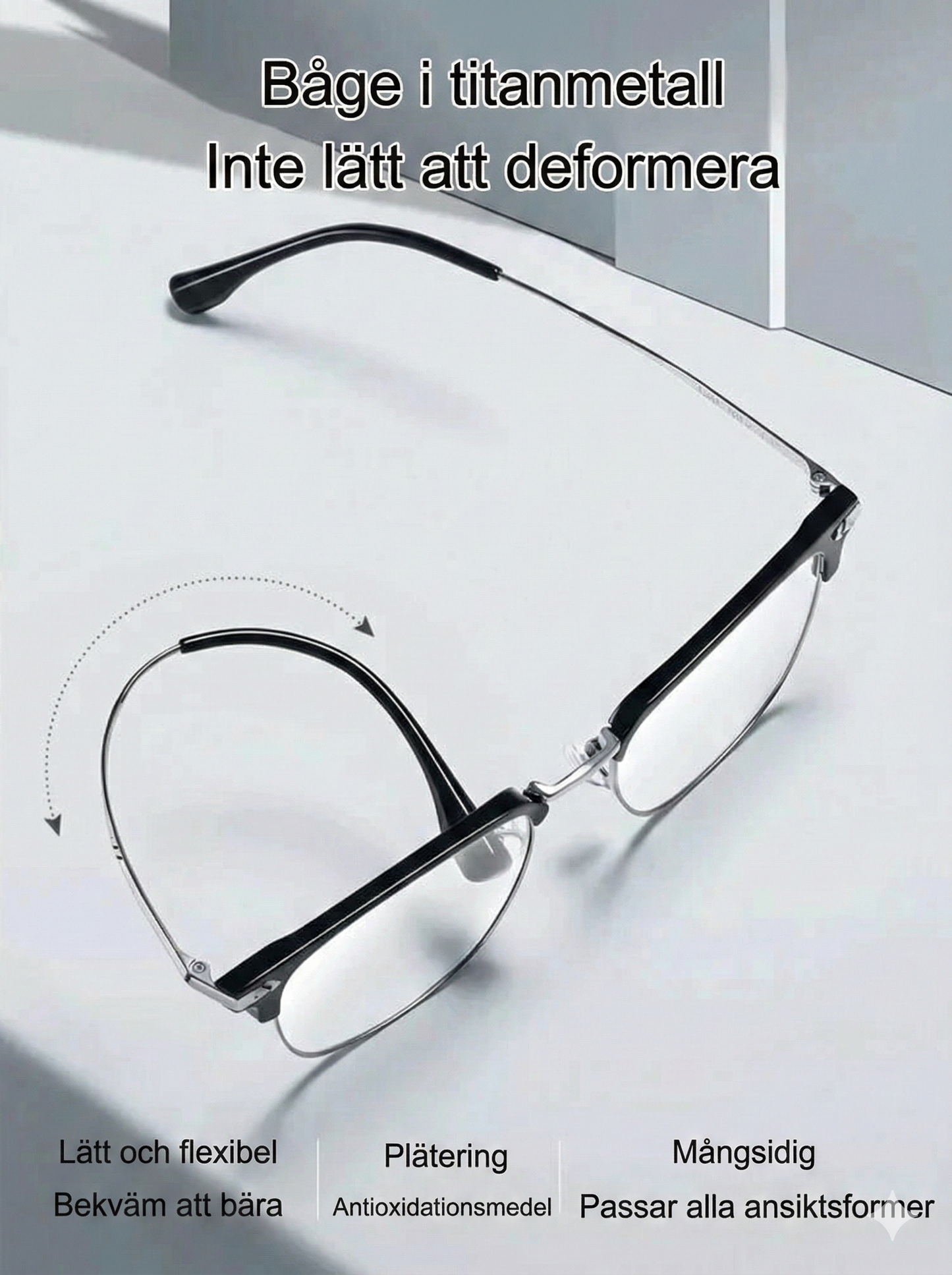 Ultralätta Läsglasögon med Anti-Blåljus & Smart Zoom