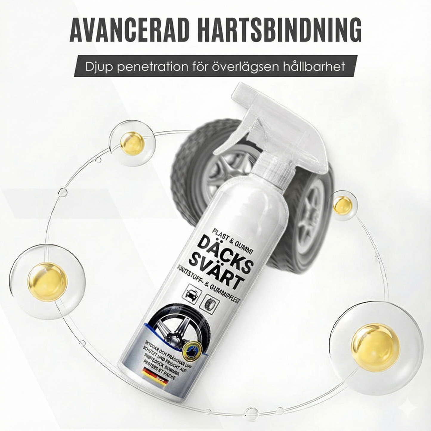 Plast- och gummidäckglans- och skyddsspray