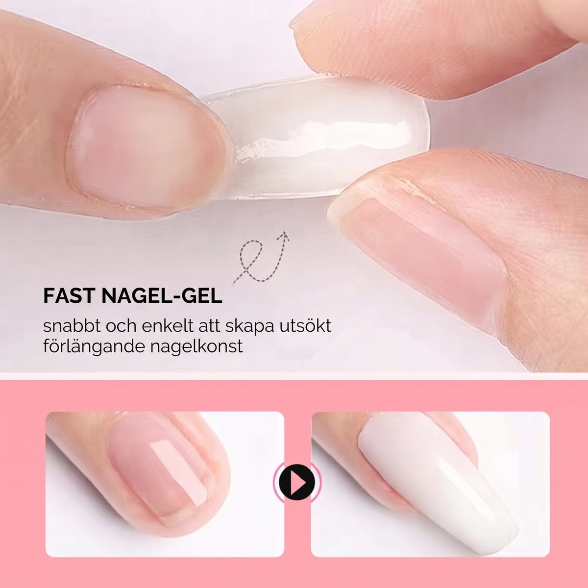 Formbar Nagelgel (15 ml) – Perfekt för Nagelförlängning och 3D-Nagelkonst