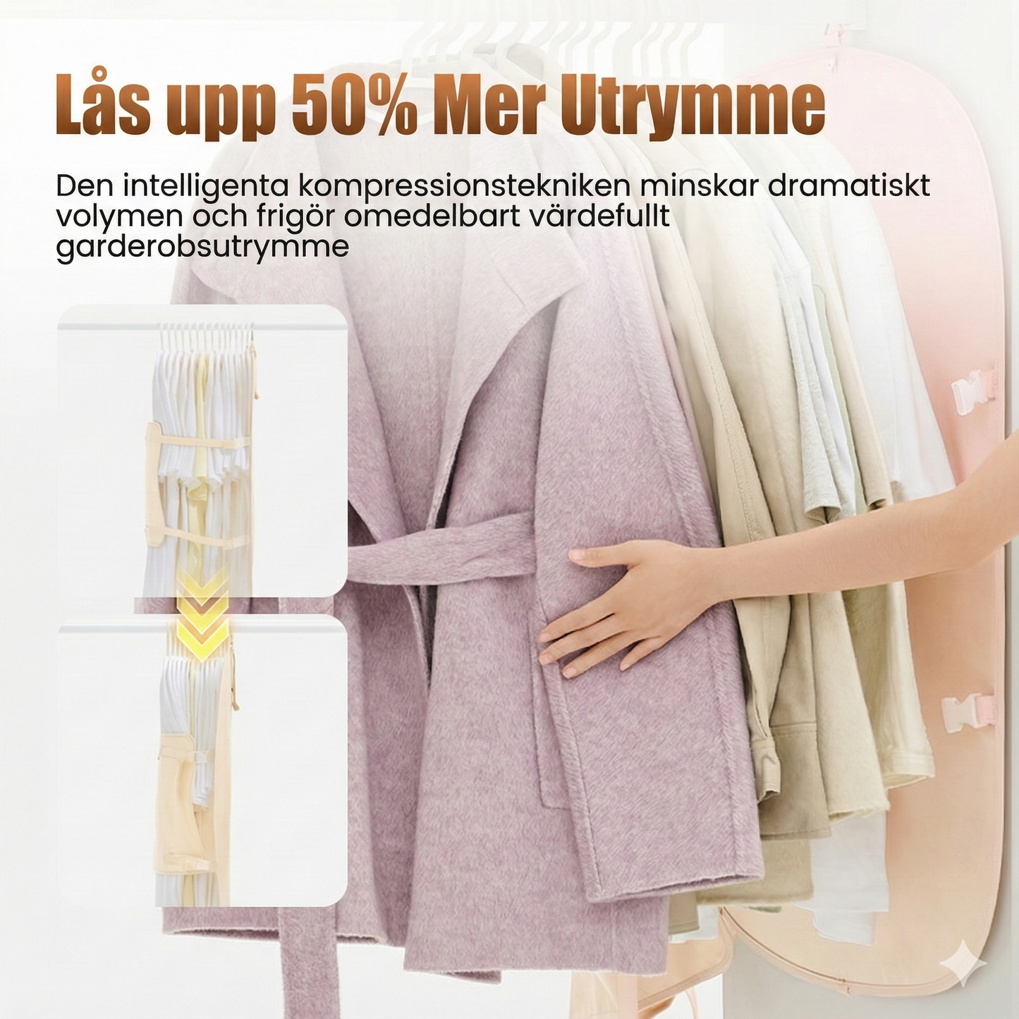 Platsbesparande Kompressionsväska för Kläder & Sängkläder