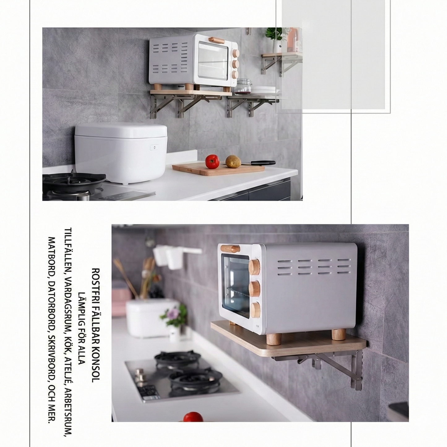 Multifunktionella Fällbara Konsoler – Robust & Rostfri Design
