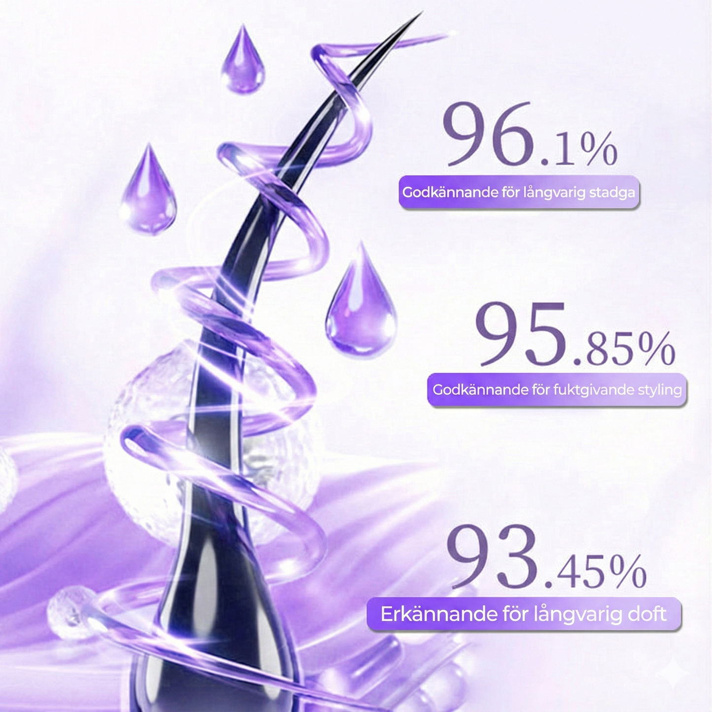 2-i-1 Stylingkam med Integrerad Hårkräm för Enkel Hårstyling