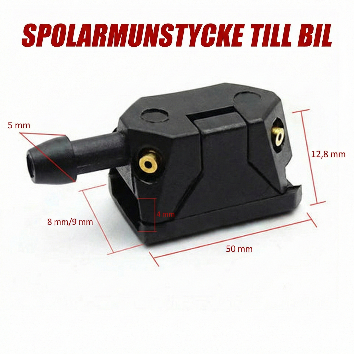 Universella Spolmunstycken med 4-vägs Spray för Vindrutan