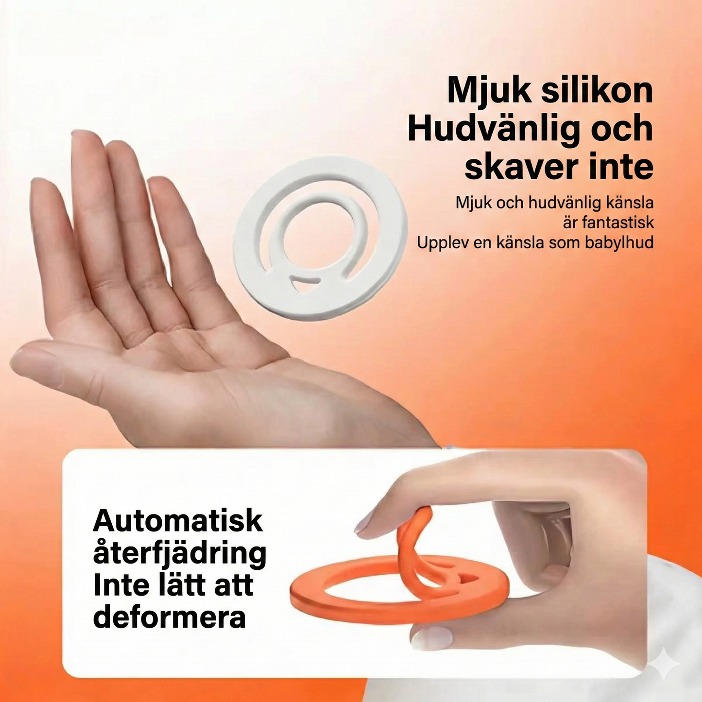 2-i-1 Magnetring & Hållare – Fäster på Metallytor
