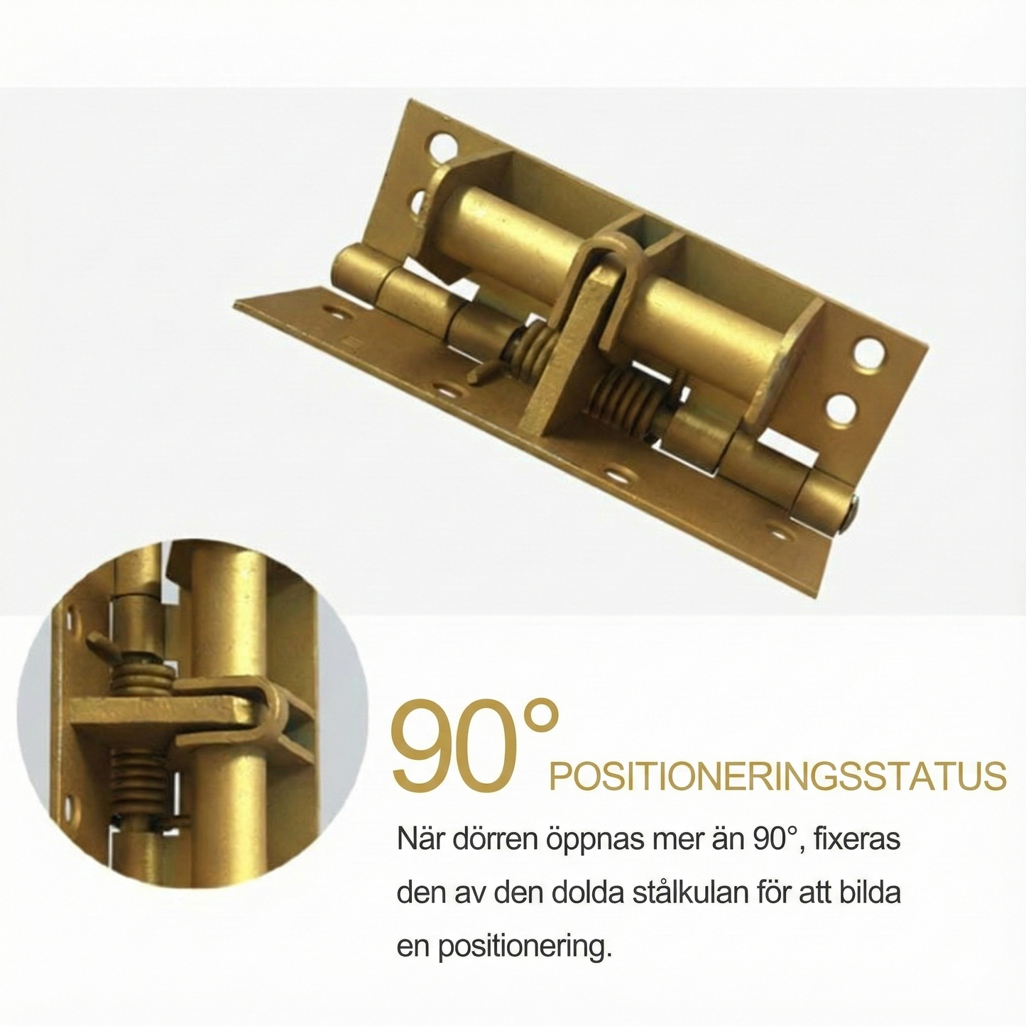 Självstängande Fjädergångjärn