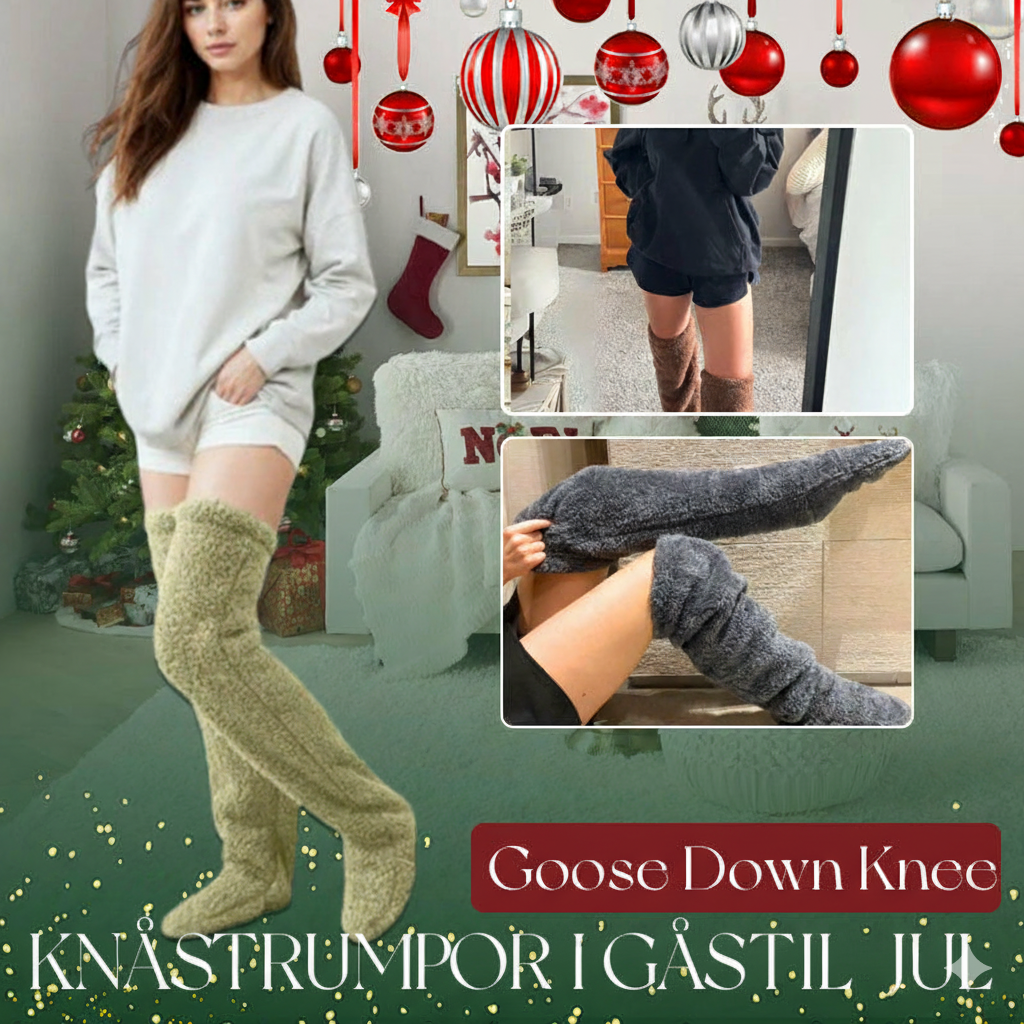 Gåsdunsfyllda Knästrumpor
