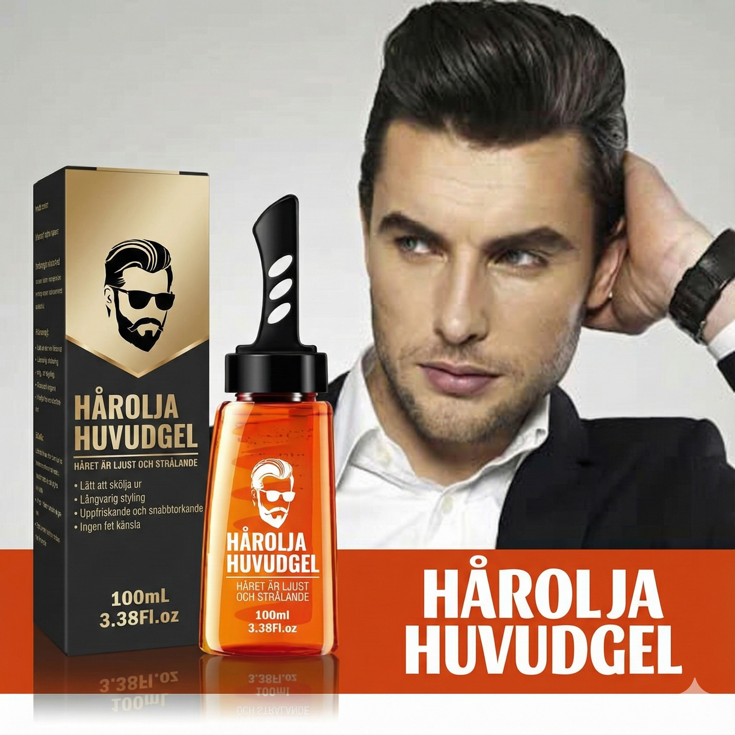 2-i-1 Hårvax med Inbyggd Kam & Arganolja