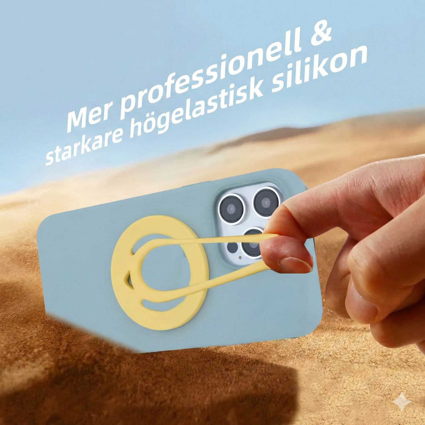 2-i-1 Magnetring & Hållare – Fäster på Metallytor
