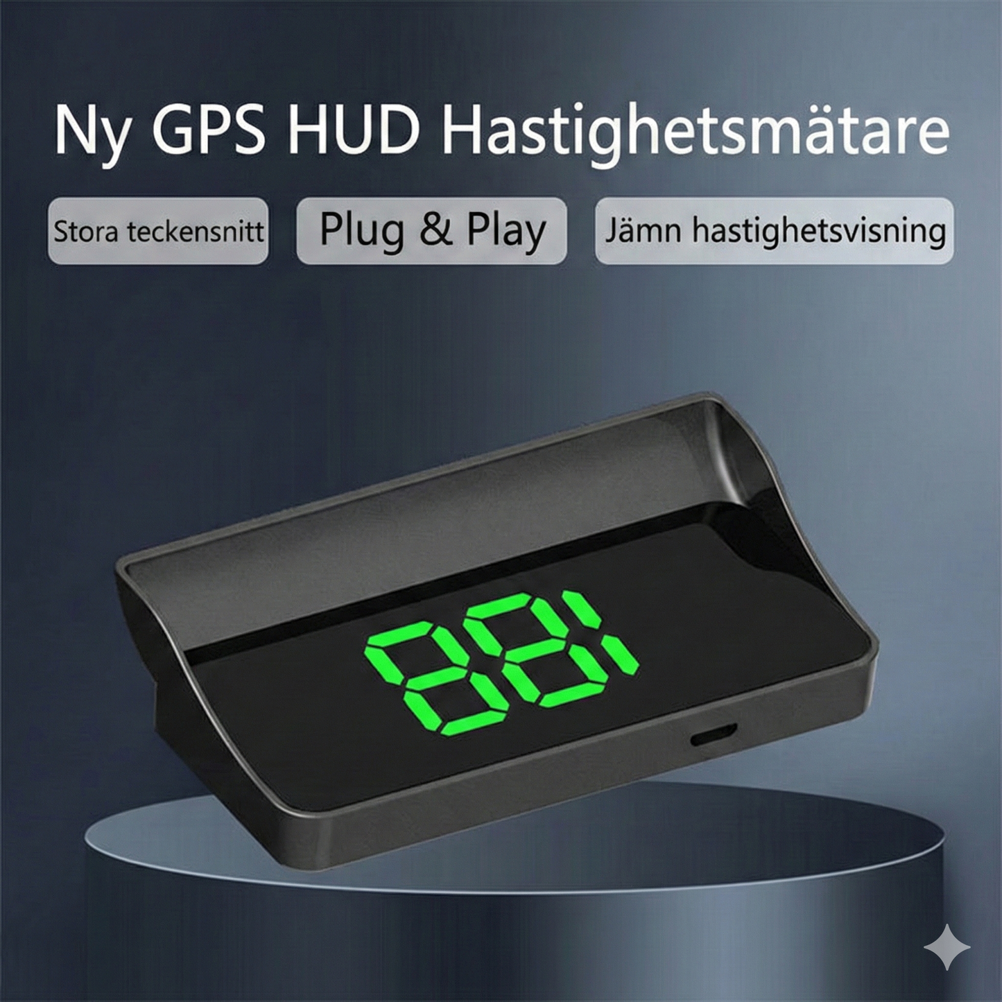Bärbar HUD-skärm för Instrumentbrädan – HD LCD