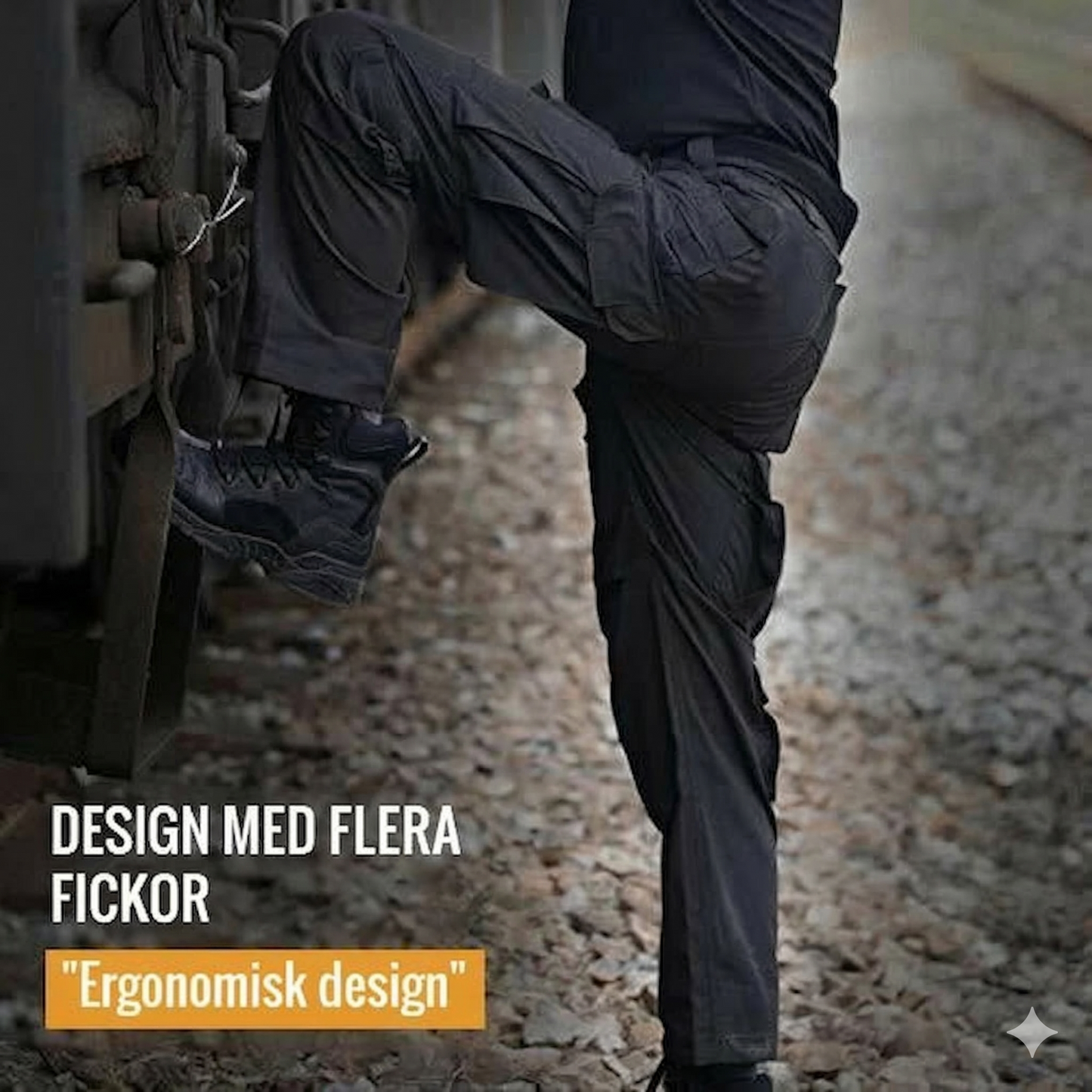 Slitstarka Outdoor-byxor i Ripstop-material