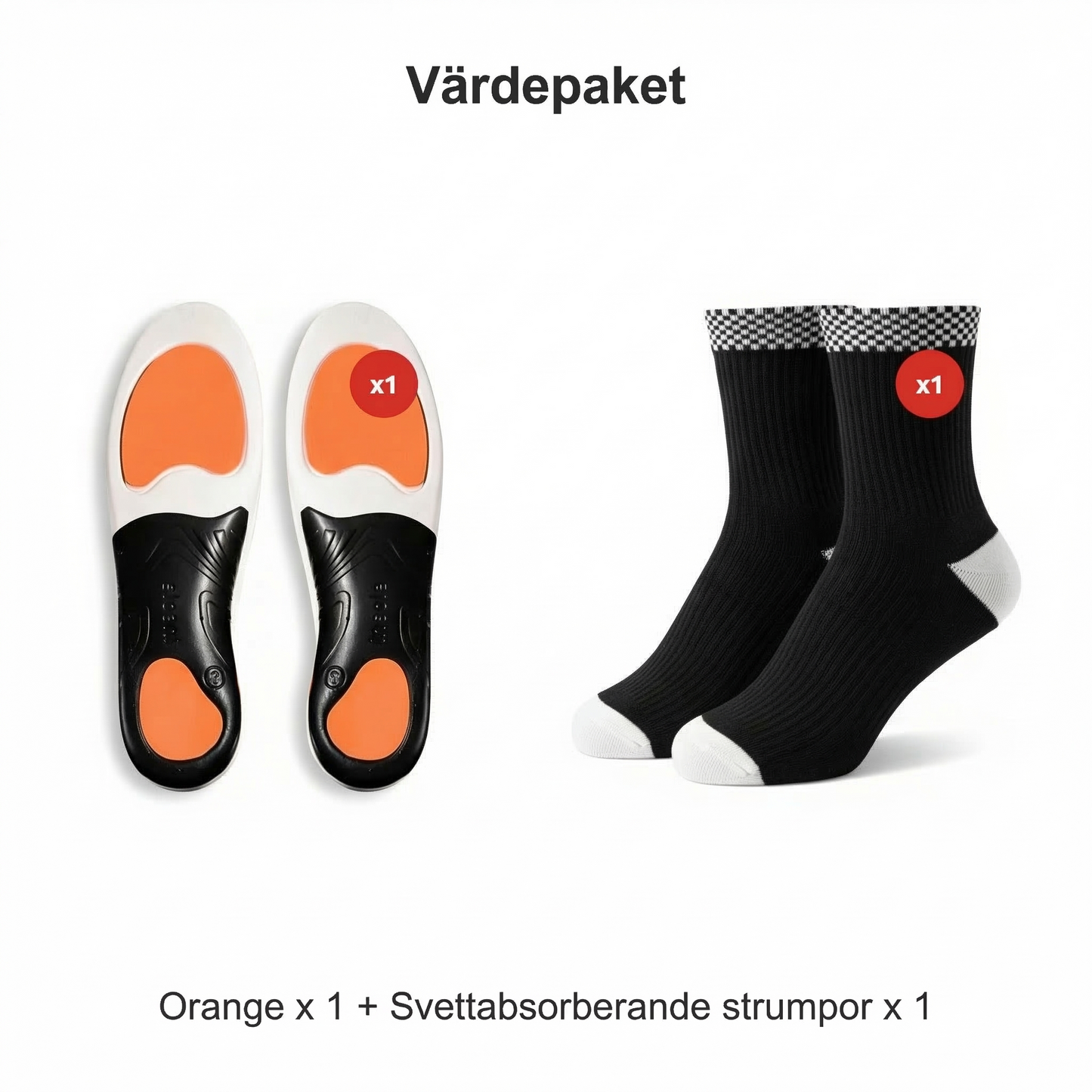 Sportinlägg med Vridstyvt TPU-skal och Hålfotsstöd