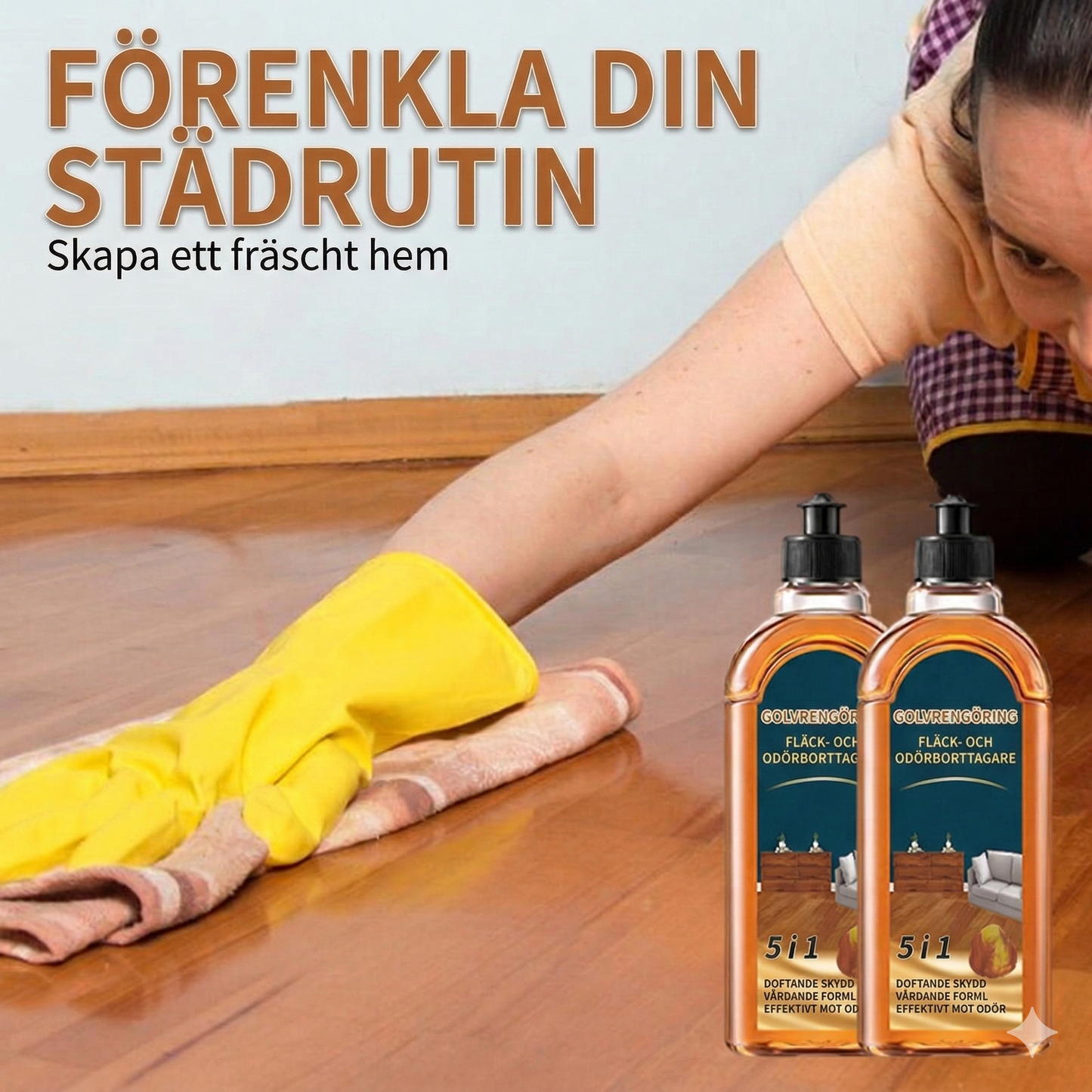 Universell Rengöring för Golv och Möbler