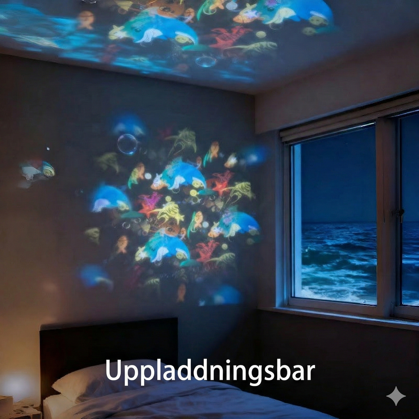 Stämningsfull Havsprojektor för Vägg och Tak