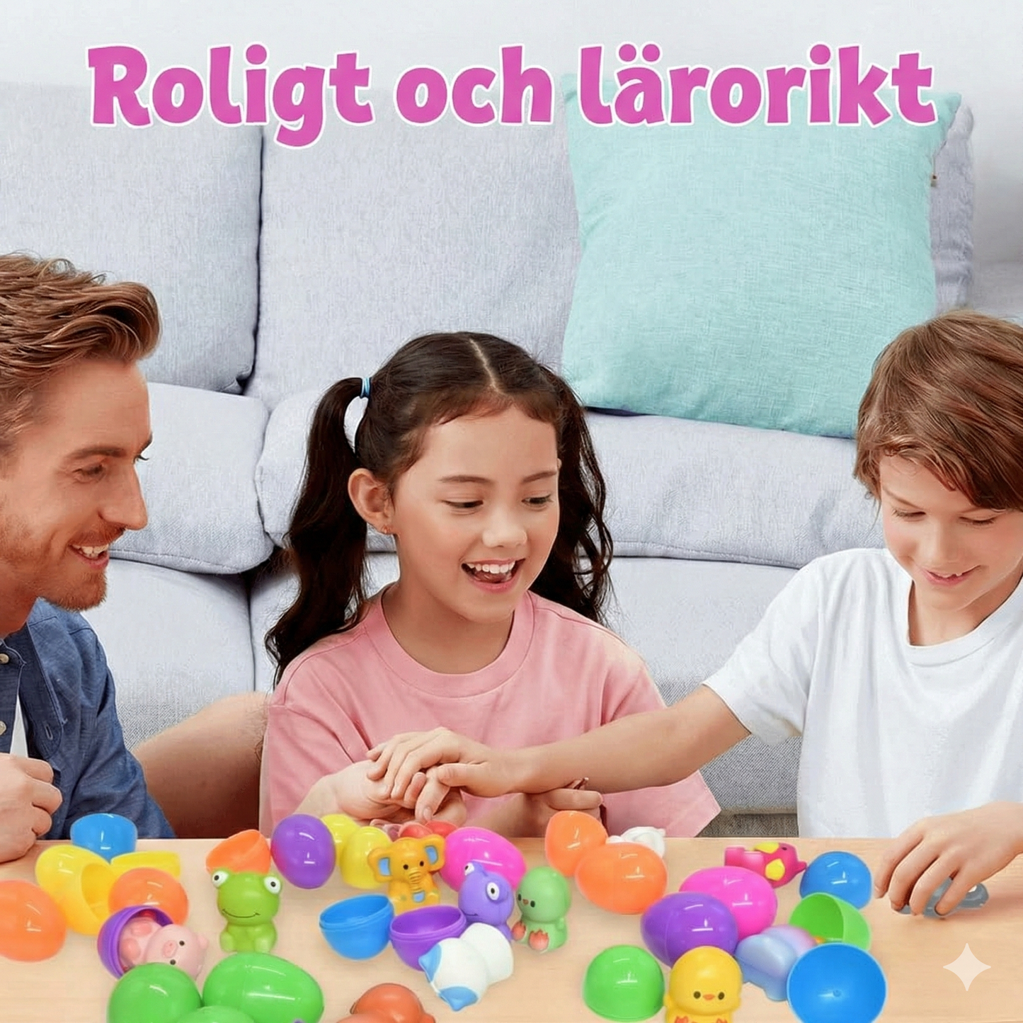 Färdigfyllda Påskägg med Söta Squishy-Överraskningar (12/24-Pack)