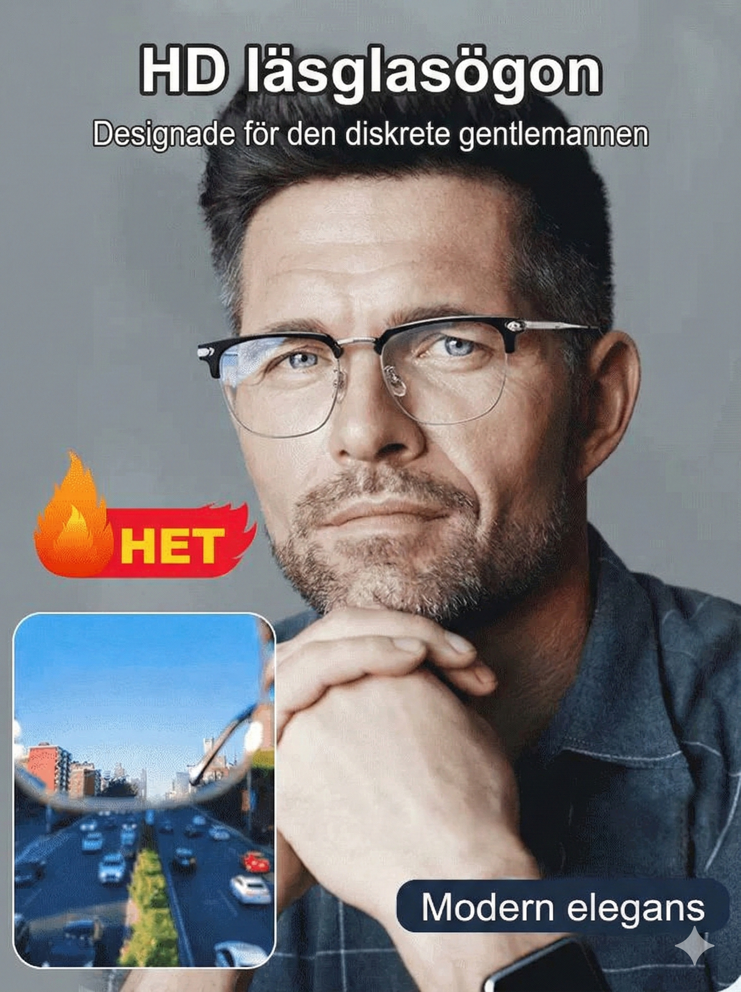 Ultralätta Läsglasögon med Anti-Blåljus & Smart Zoom
