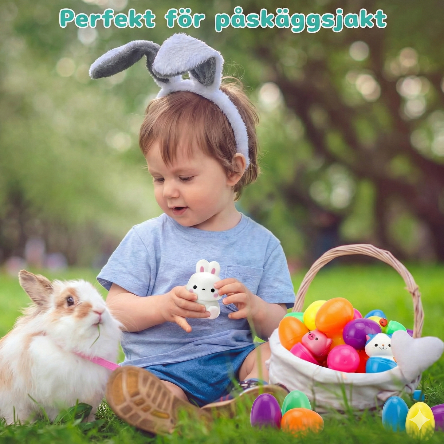 Färdigfyllda Påskägg med Söta Squishy-Överraskningar (12/24-Pack)