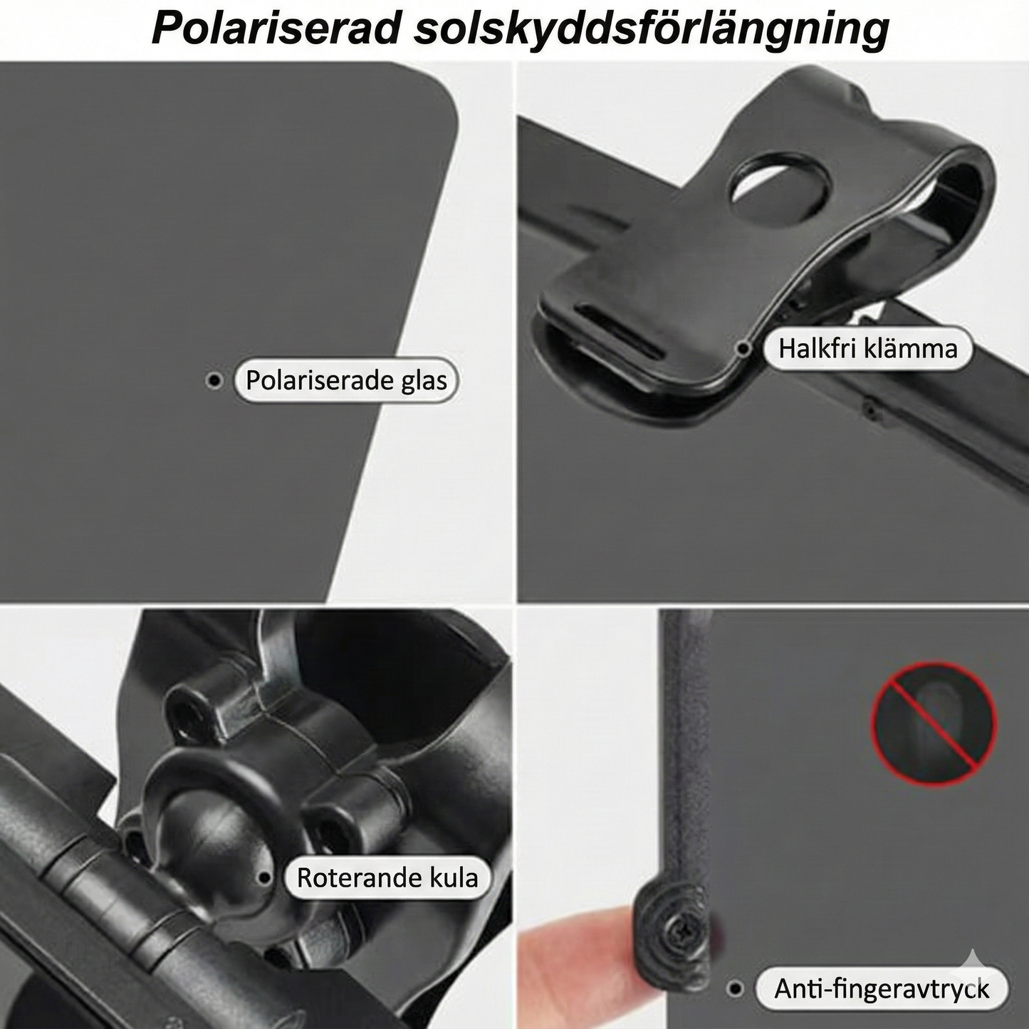 Polariserande Solskyddsförlängare för Bil