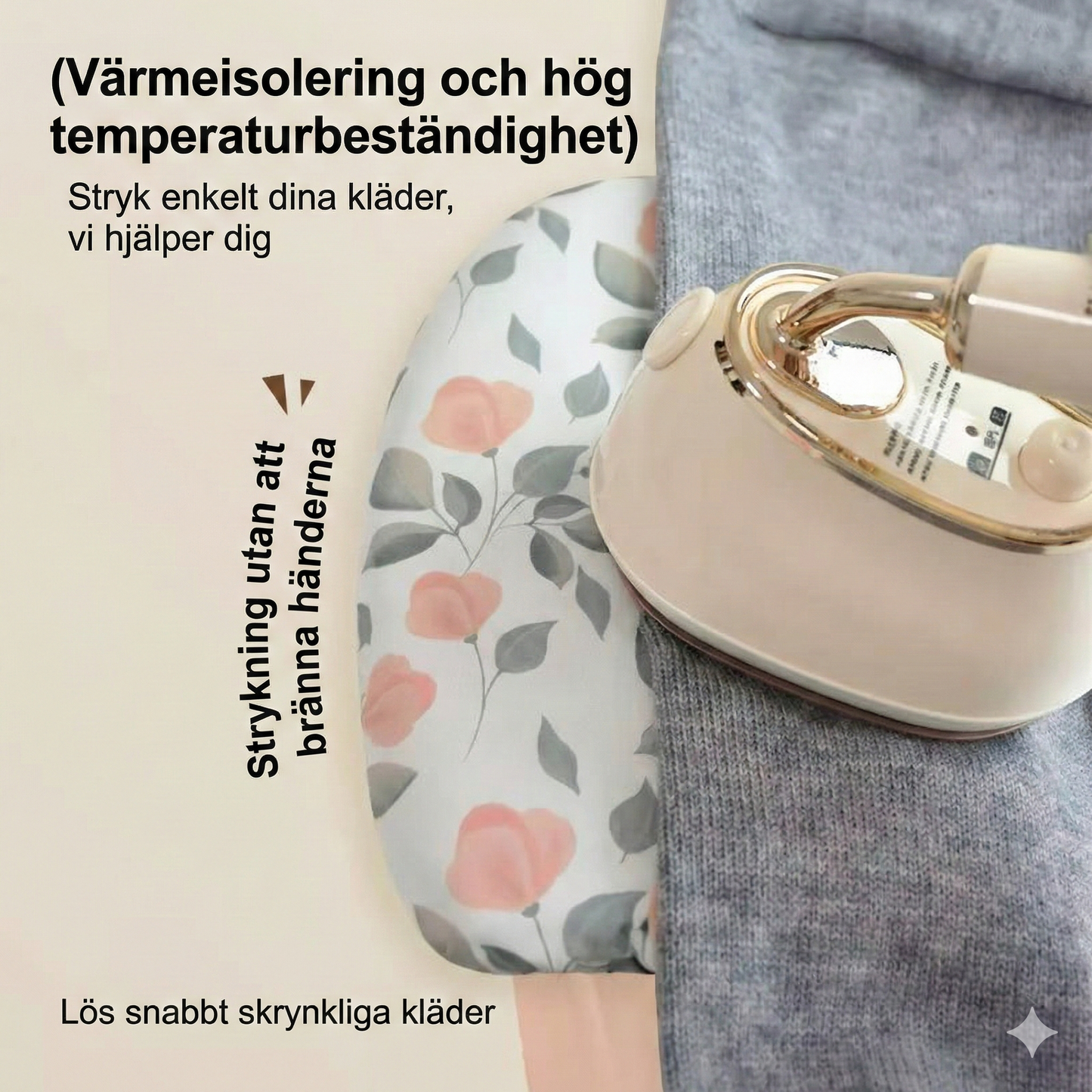 Handhållen Strykplatta (Gen 2) – Värmetålig & Skyddande