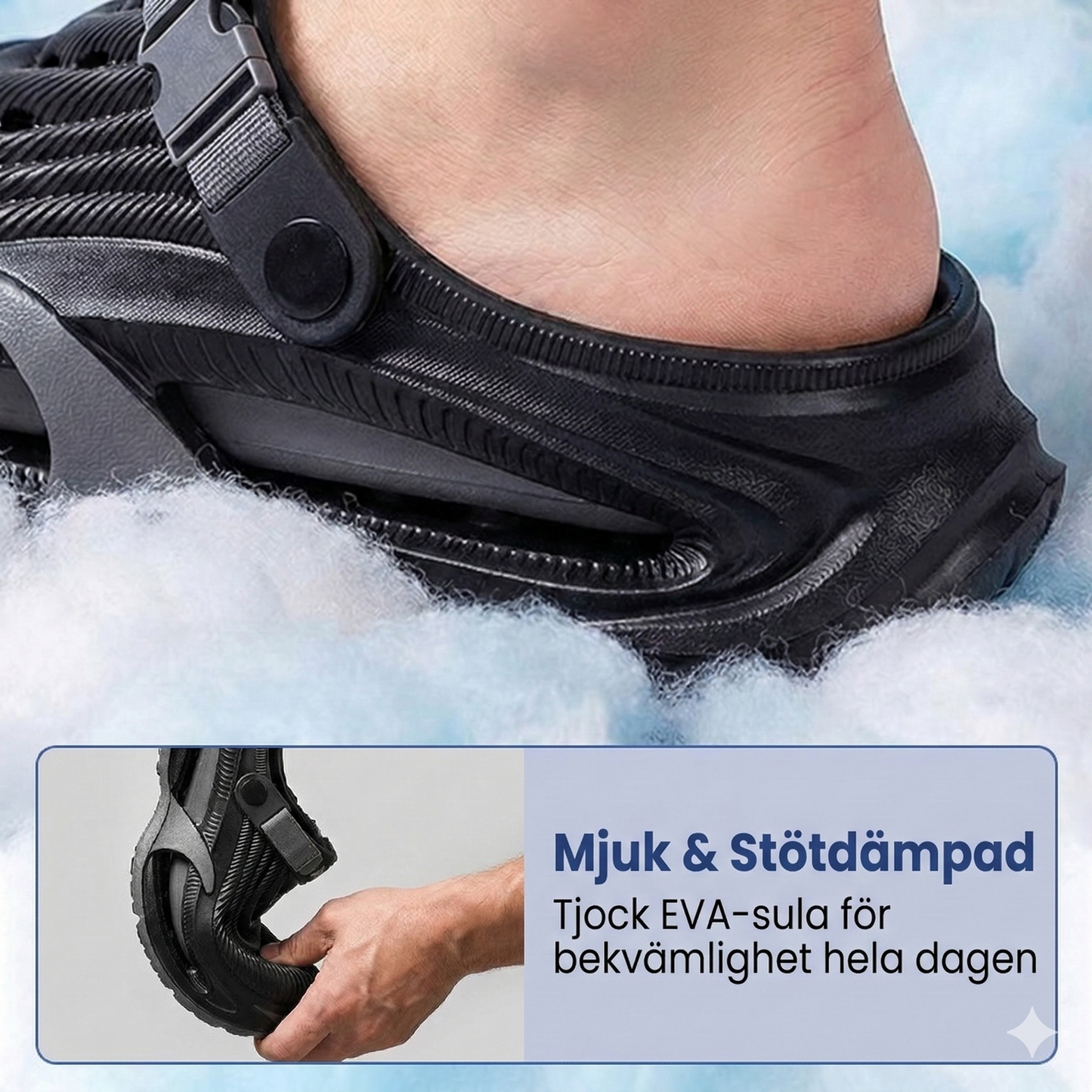 Mångsidiga Clogs med Stötdämpande Sula