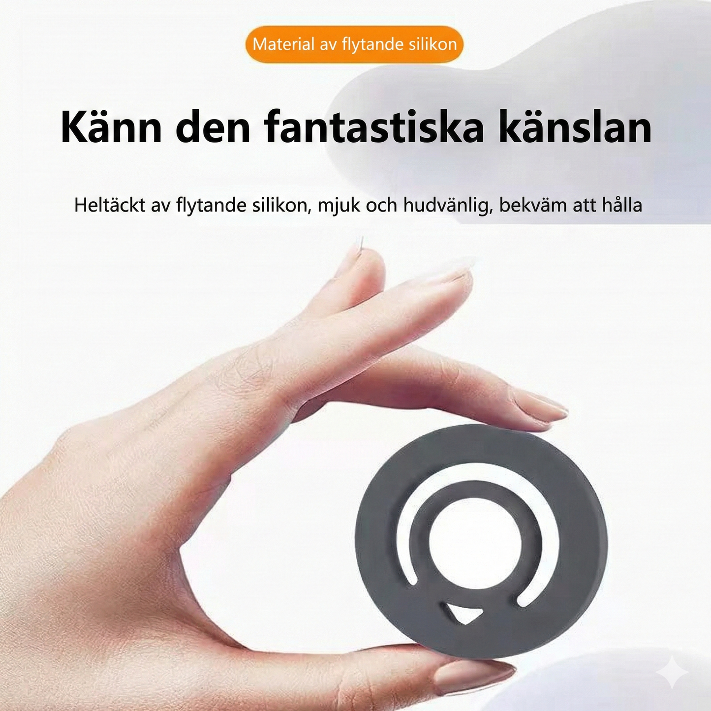 2-i-1 Magnetring & Hållare – Fäster på Metallytor